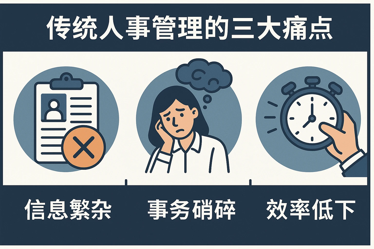 2. 传统人事管理的三大痛点
