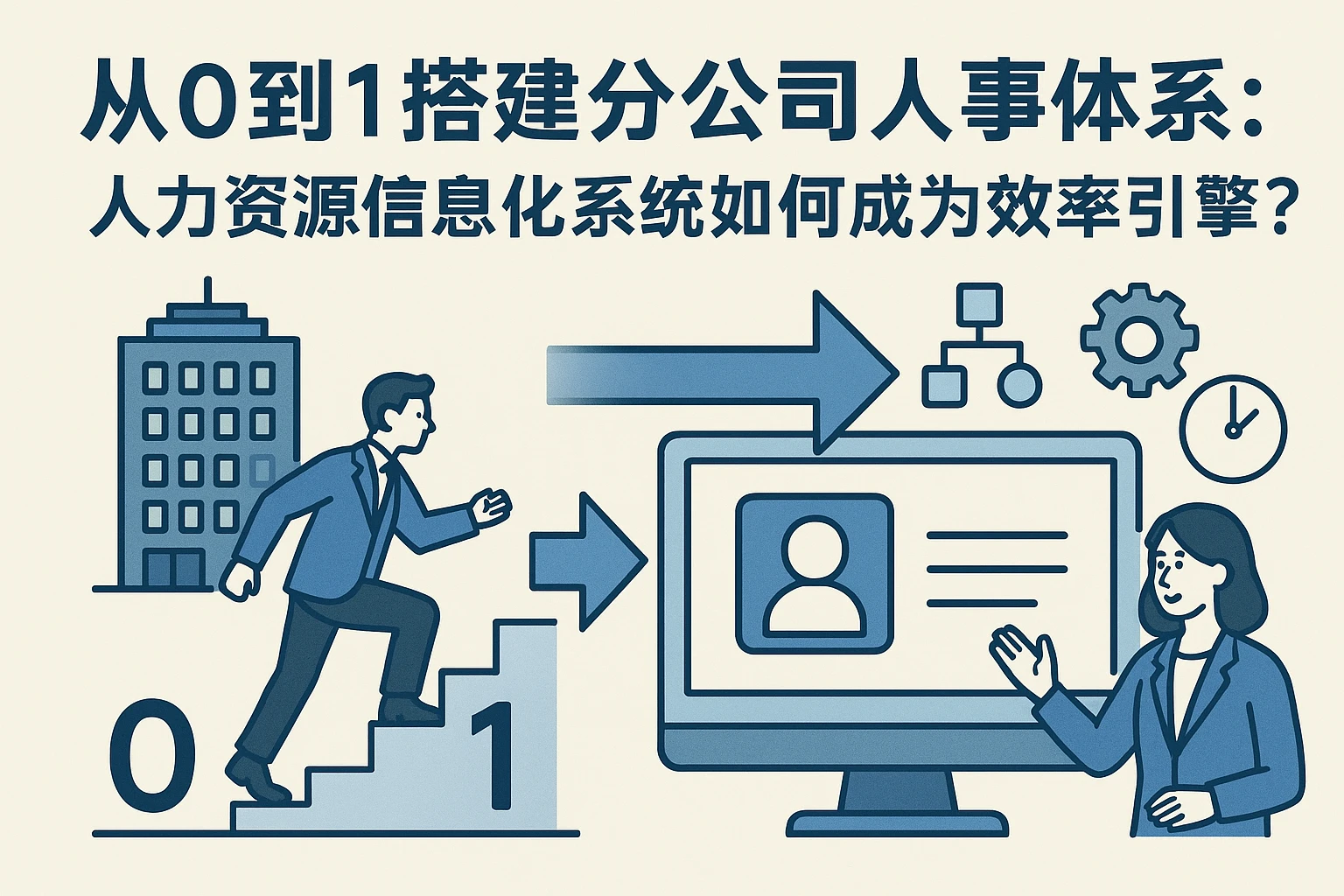 从0到1搭建分公司人事体系：人力资源信息化系统如何成为效率引擎？