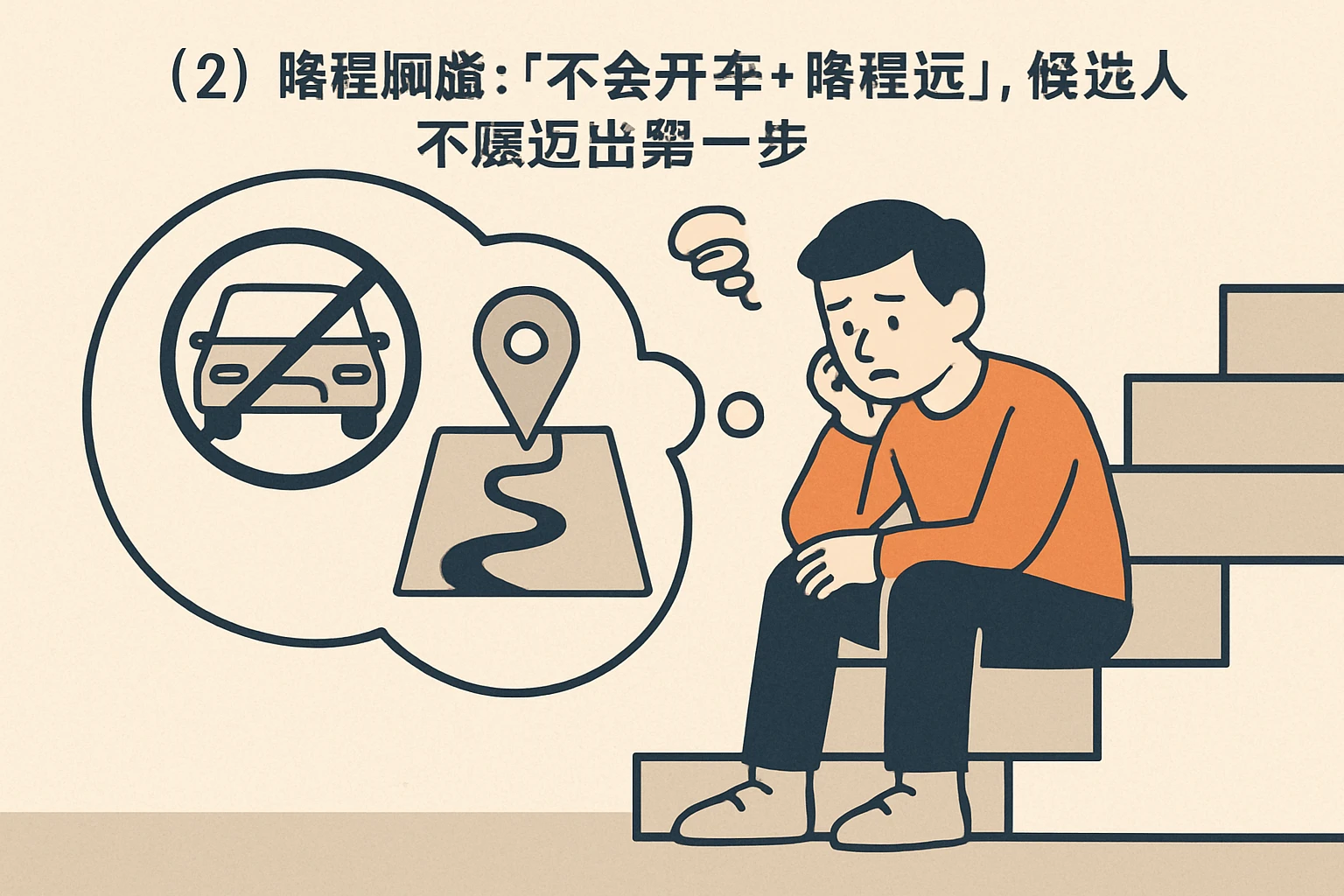 （2）路程顾虑：“不会开车+路程远”，候选人不愿迈出第一步