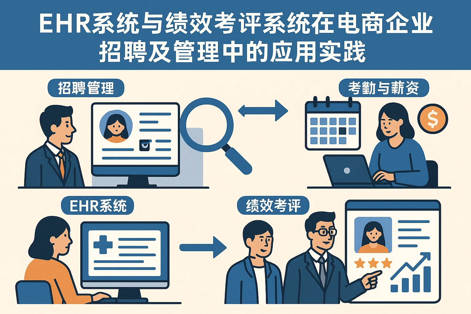 EHR系统与绩效考评系统在电商企业招聘及管理中的应用实践