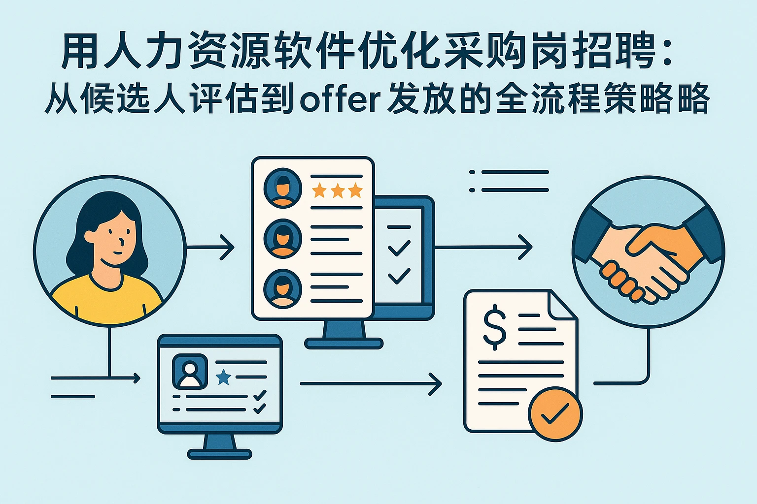 用人力资源软件优化采购岗招聘：从候选人评估到offer发放的全流程策略