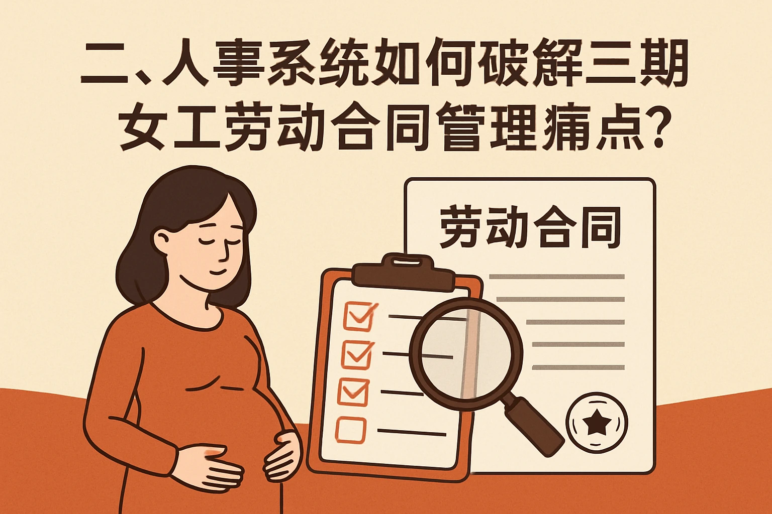 二、人事系统如何破解三期女工劳动合同管理痛点？