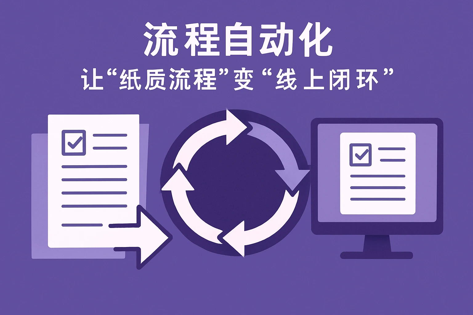 2. 流程自动化：让“纸质流程”变“线上闭环”