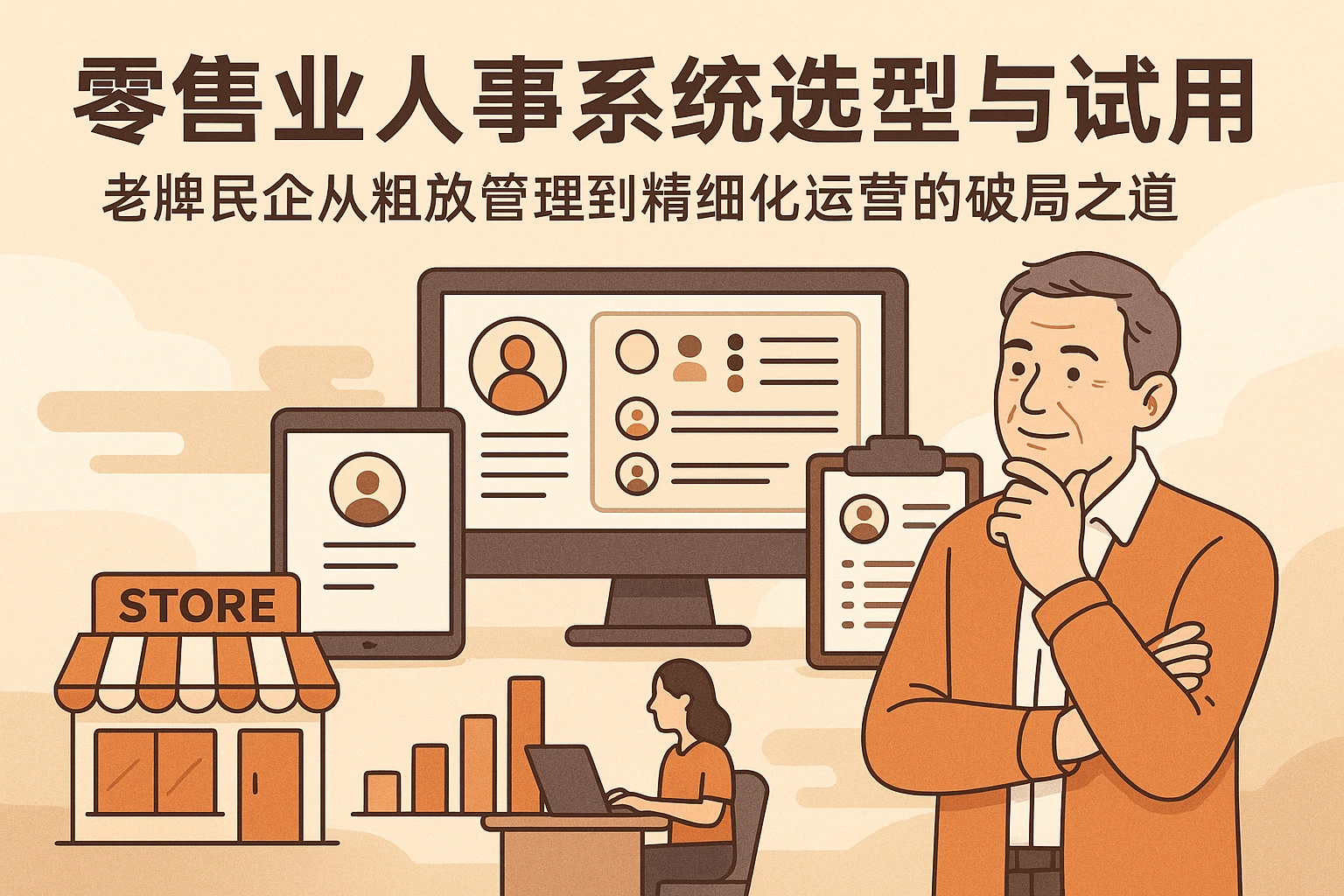 零售业人事系统选型与试用：老牌民企从粗放管理到精细化运营的破局之道