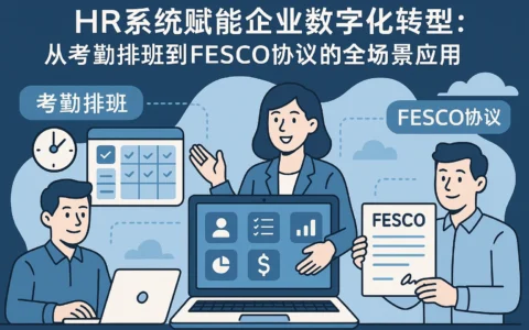 HR系统赋能企业数字化转型：从考勤排班到FESCO协议的全场景应用