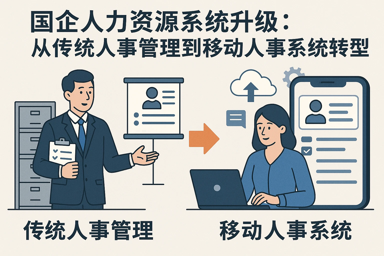国企人力资源系统升级：从传统人事管理到移动人事系统的转型之路