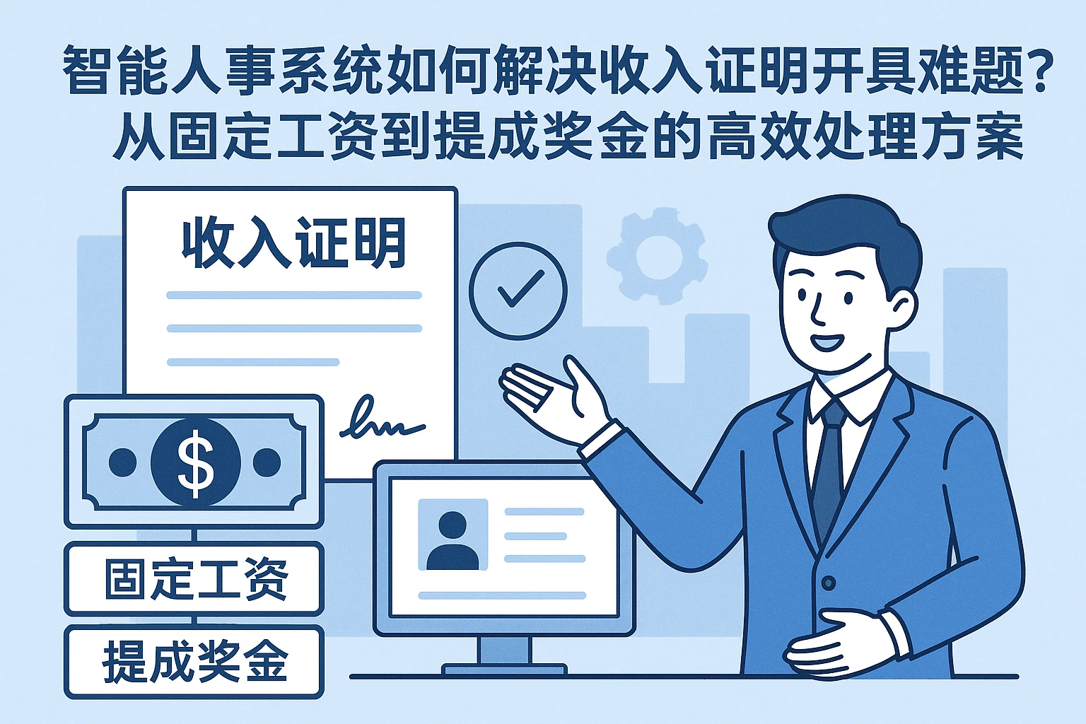 智能人事系统如何解决收入证明开具难题？从固定工资到提成奖金的高效处理方案