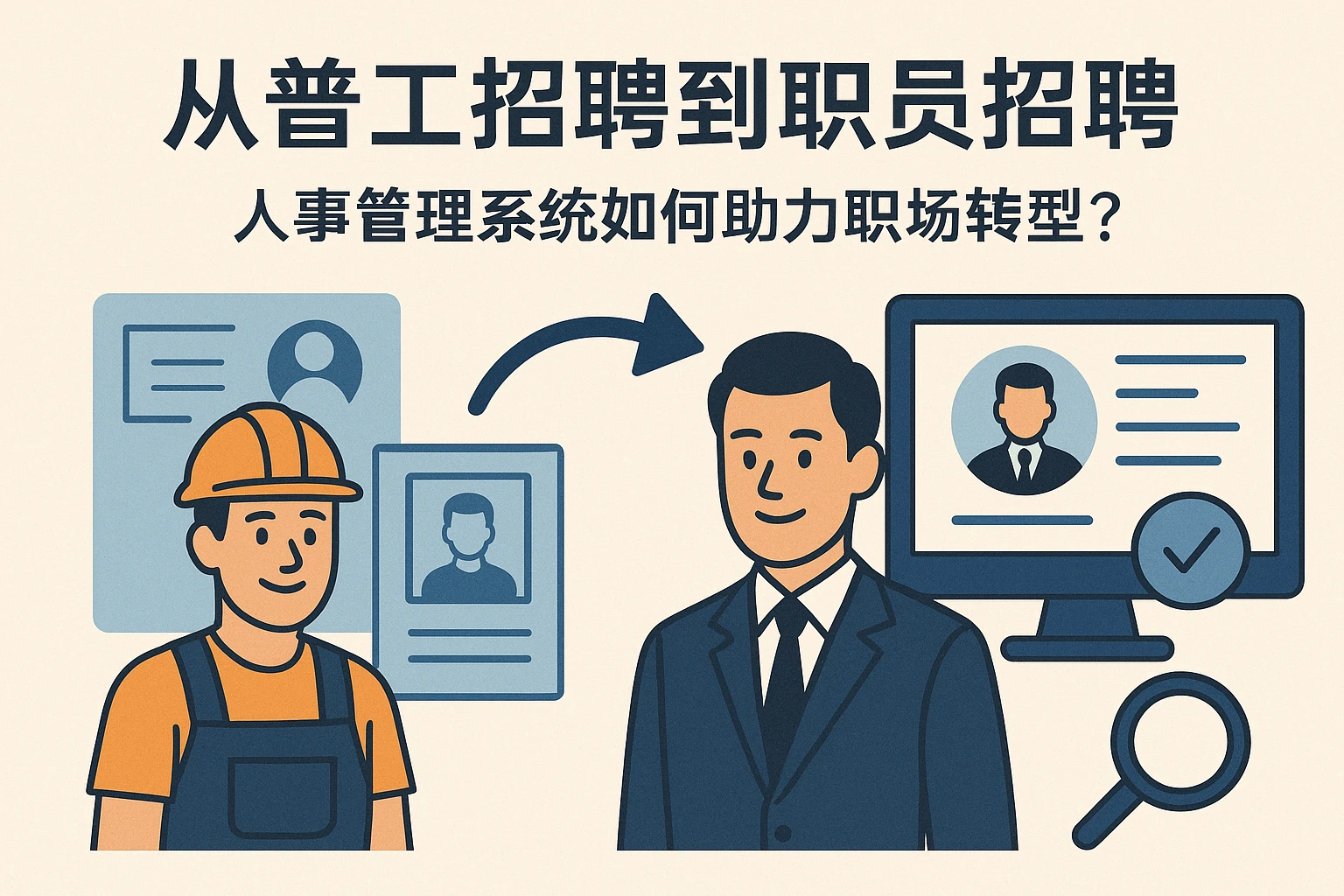 从普工招聘到职员招聘：人事管理系统如何助力职场转型？