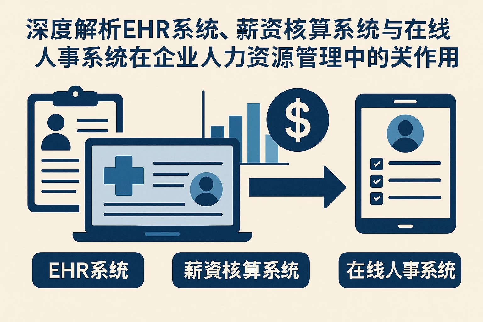 深度解析EHR系统、薪资核算系统与在线人事系统在企业人力资源管理中的关键作用