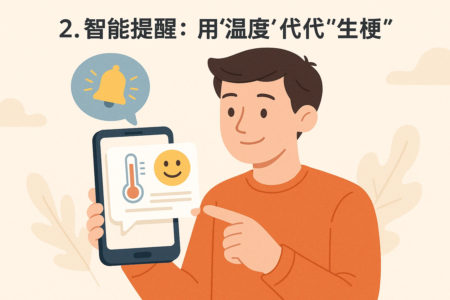 2. 智能提醒：用“温度”替代“生硬”