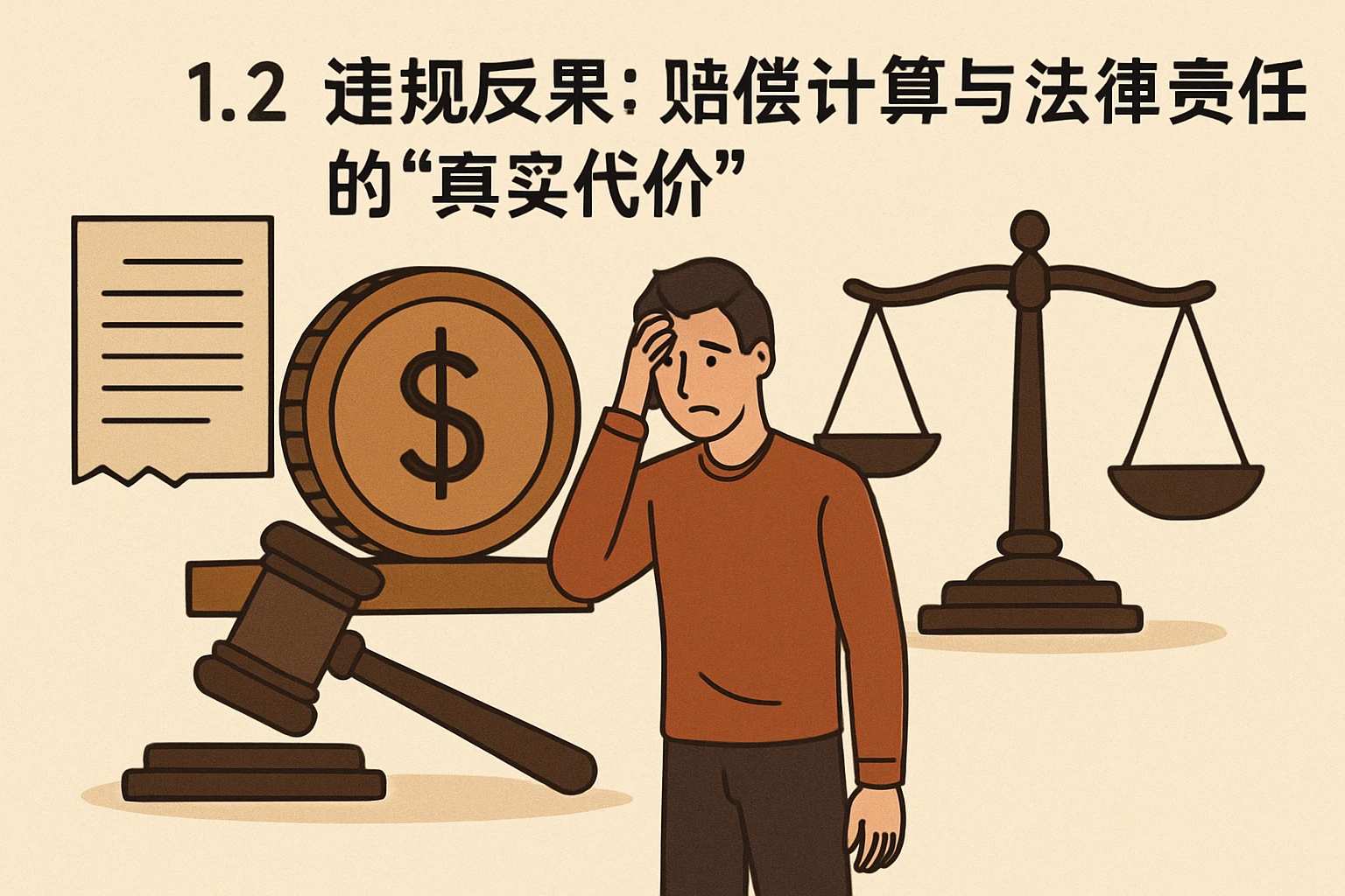 1.2 违规后果：赔偿计算与法律责任的“真实代价”