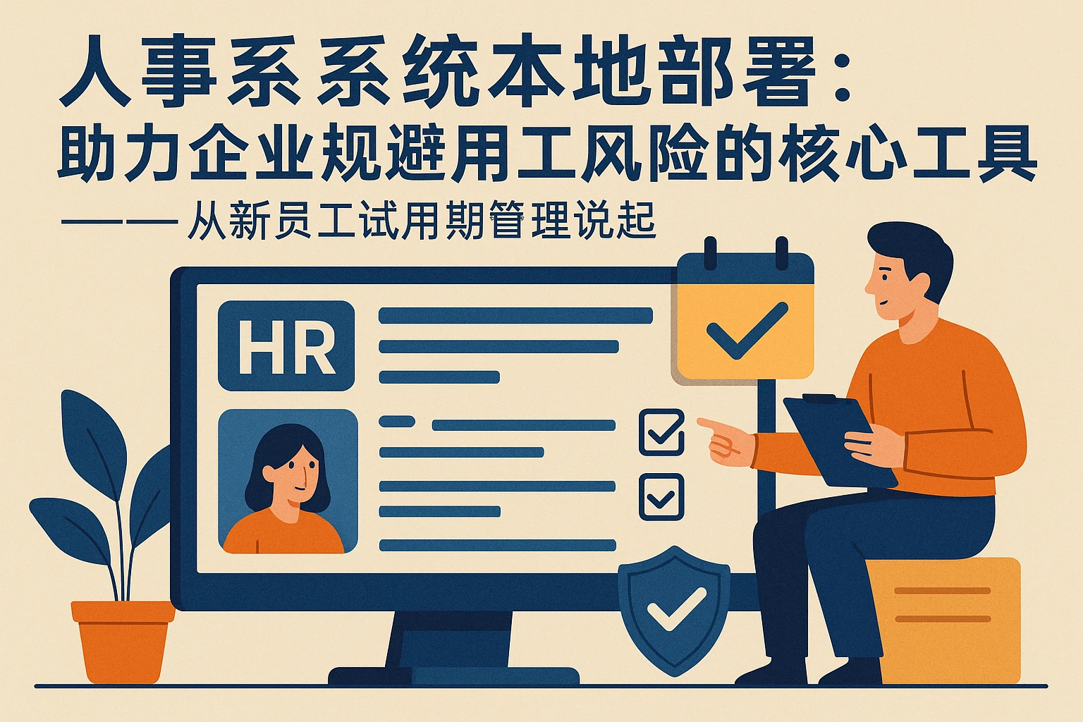 人事系统本地部署：助力企业规避用工风险的核心工具——从新员工试用期管理说起