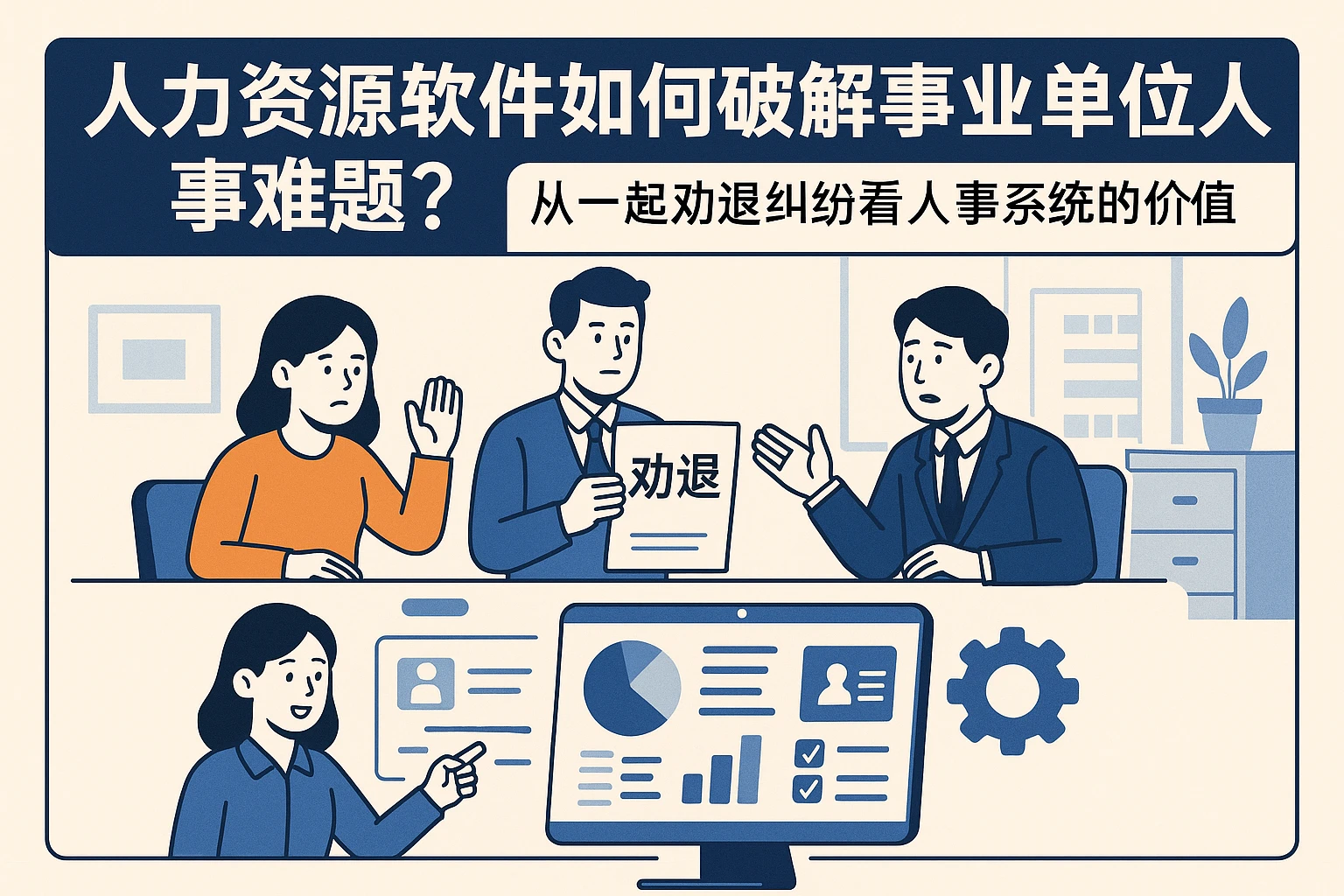 人力资源软件如何破解事业单位人事难题？从一起劝退纠纷看人事系统的价值