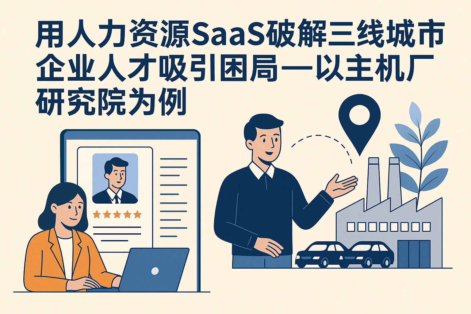 用人力资源SaaS破解三线城市企业人才吸引困局——以主机厂研究院为例