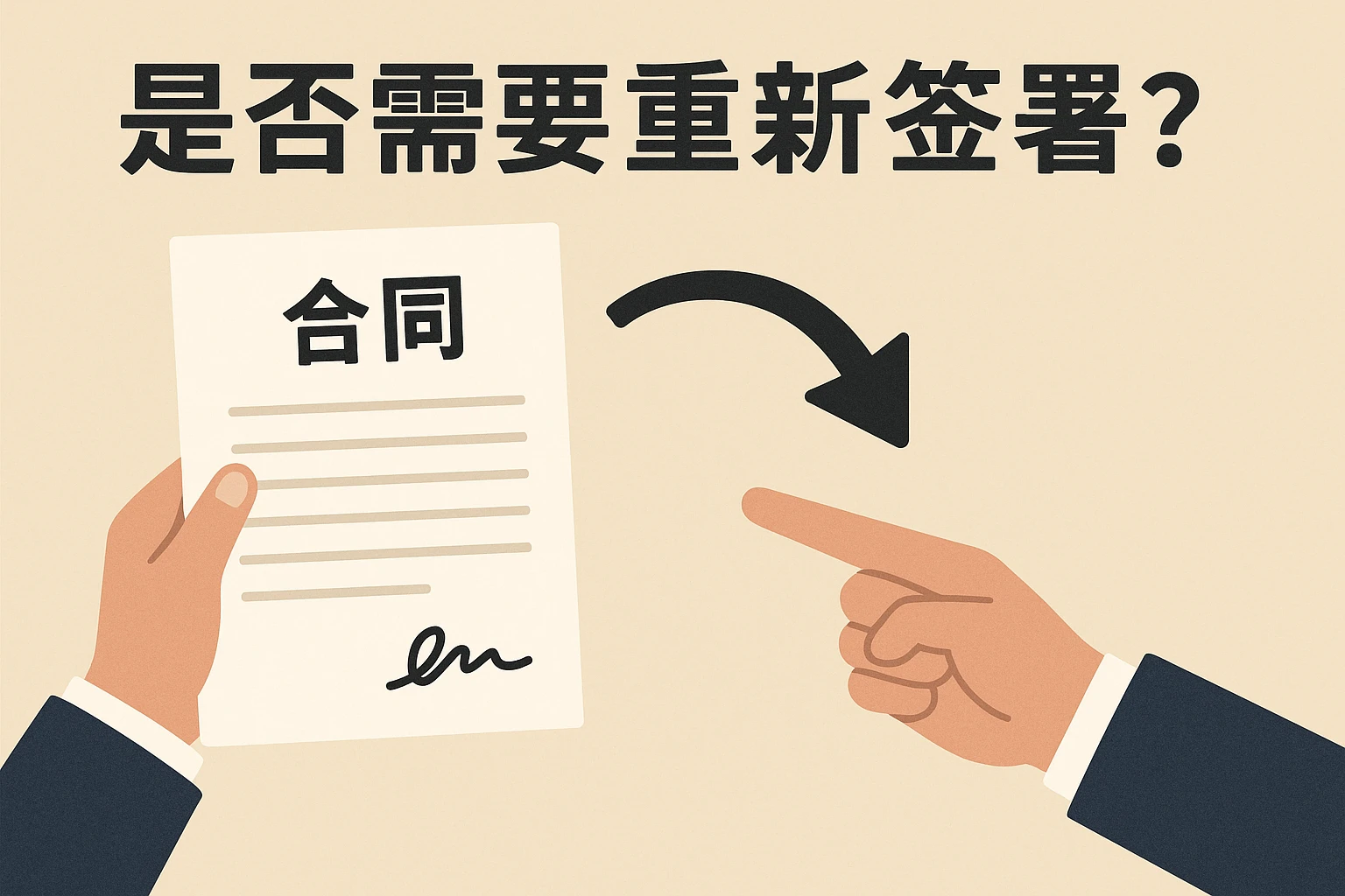 合同是否需要重新签署