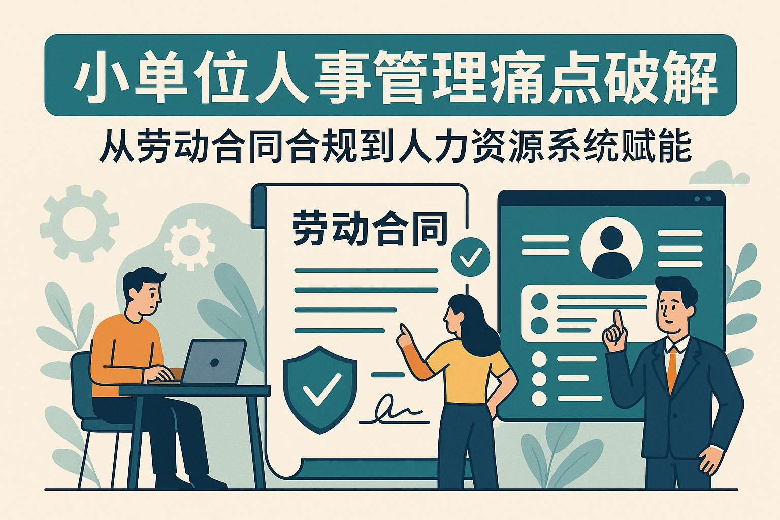 小单位人事管理痛点破解：从劳动合同合规到人力资源系统赋能