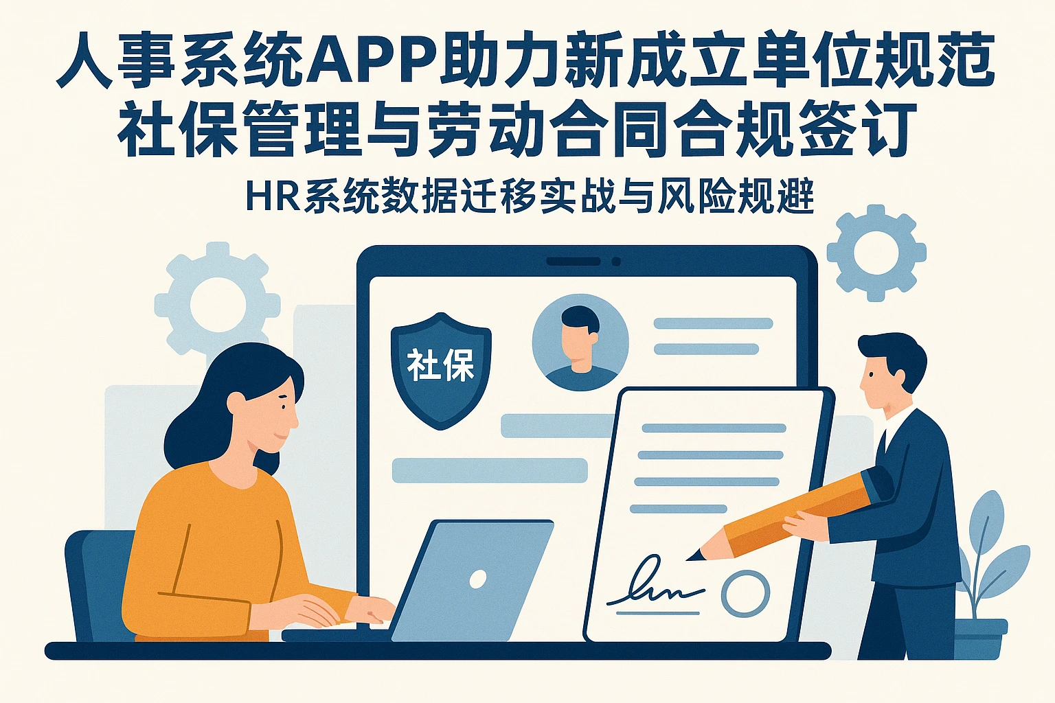 人事系统APP助力新成立单位规范社保管理与劳动合同合规签订——HR系统数据迁移实战与风险规避