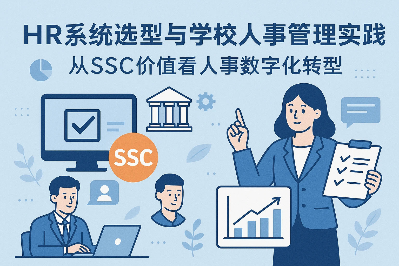 HR系统选型与学校人事管理实践：从SSC价值看人事数字化转型