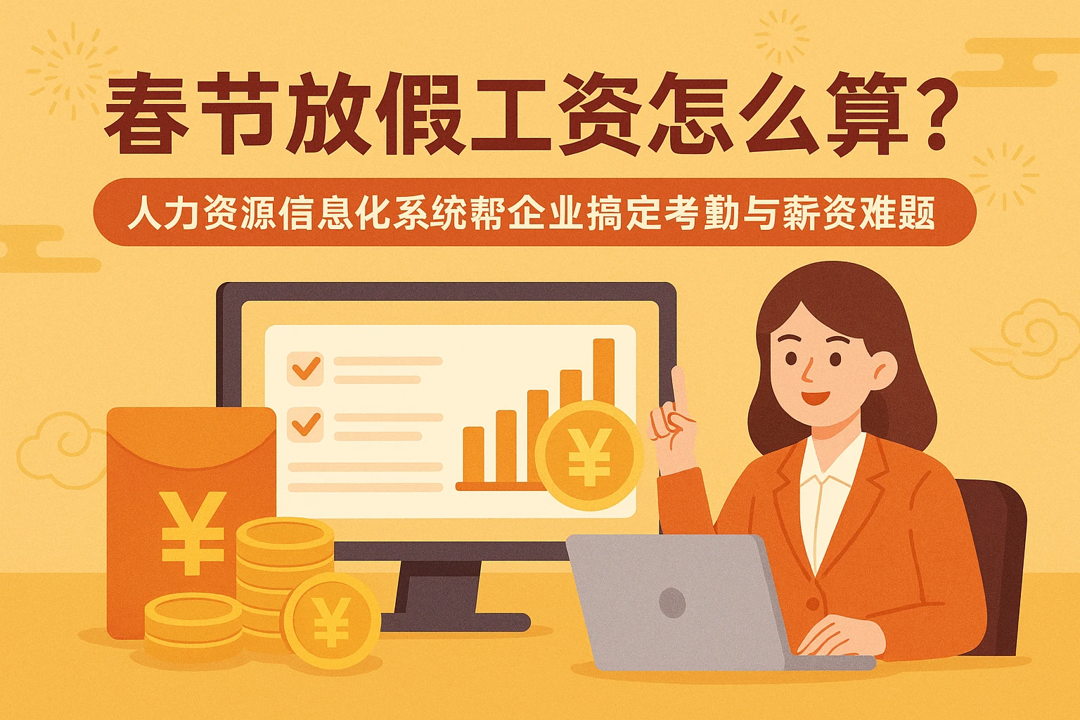 春节放假工资怎么算？人力资源信息化系统帮企业搞定考勤与薪资难题