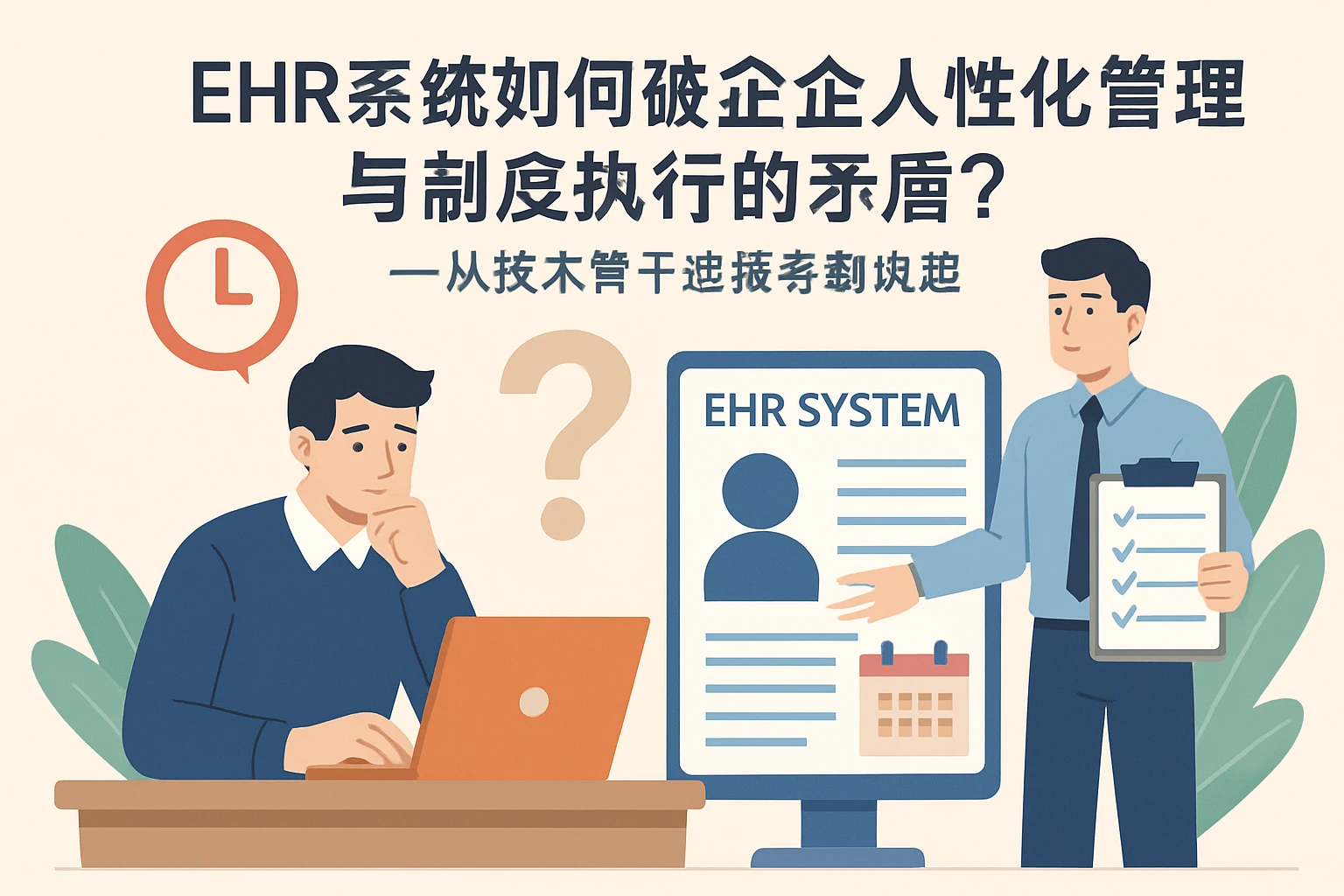 EHR系统如何破解企业人性化管理与制度执行的矛盾？——从技术骨干虚报考勤说起
