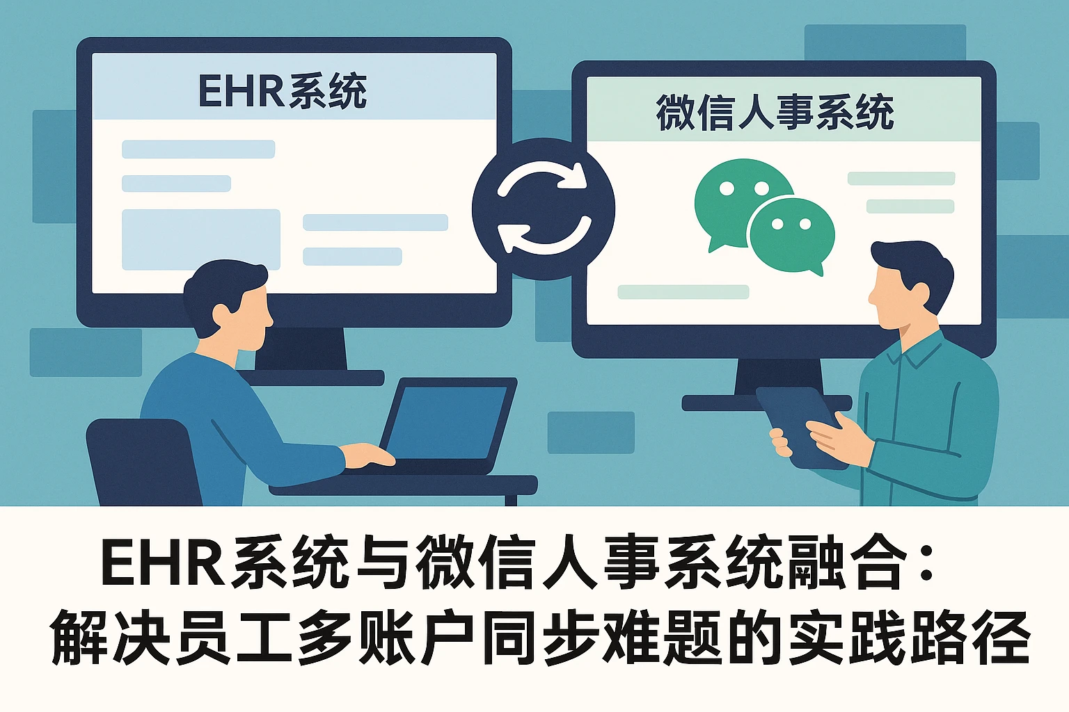 EHR系统与微信人事系统融合：解决员工多账户同步难题的实践路径