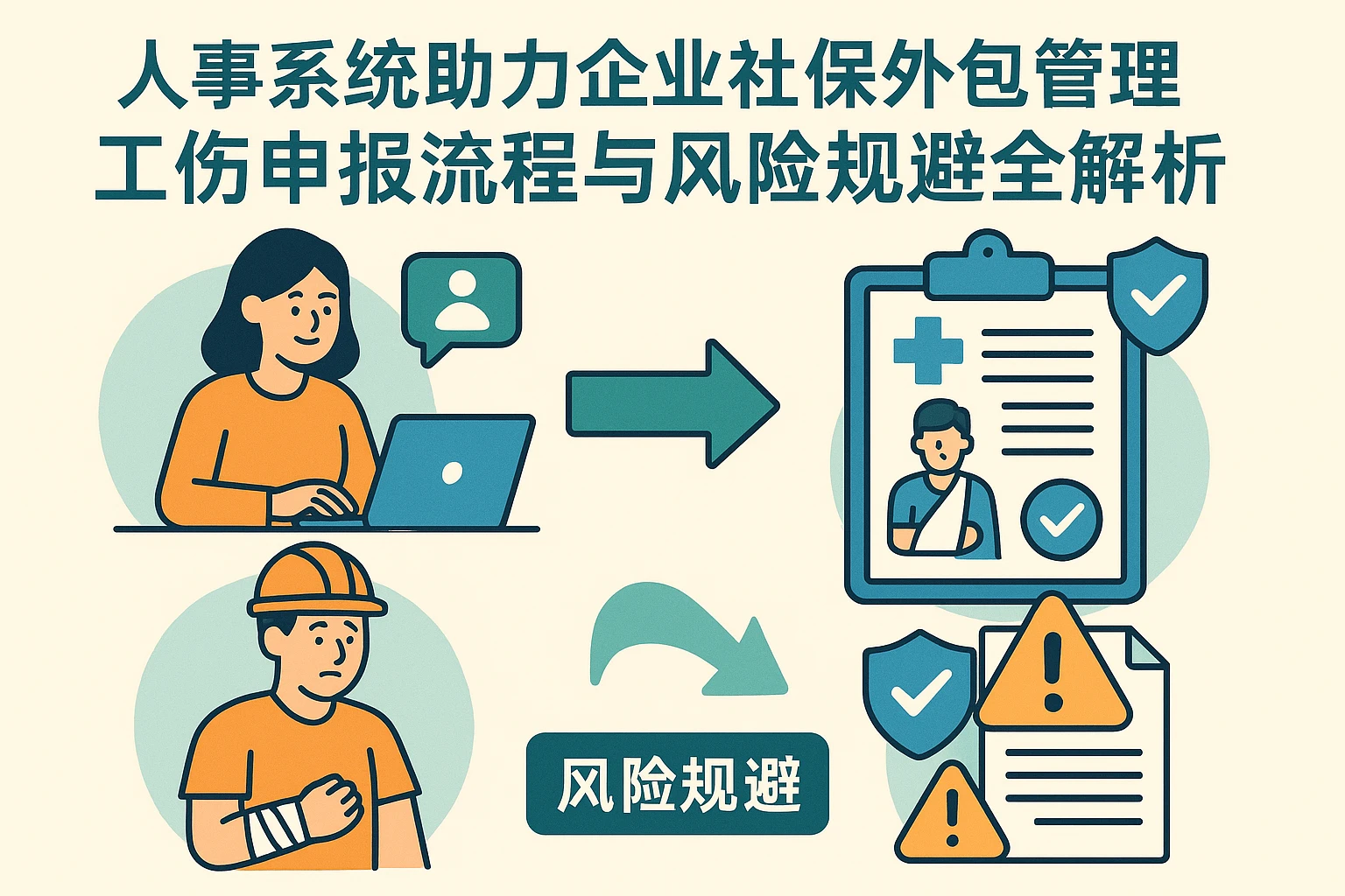 人事系统助力企业社保外包管理：工伤申报流程与风险规避全解析