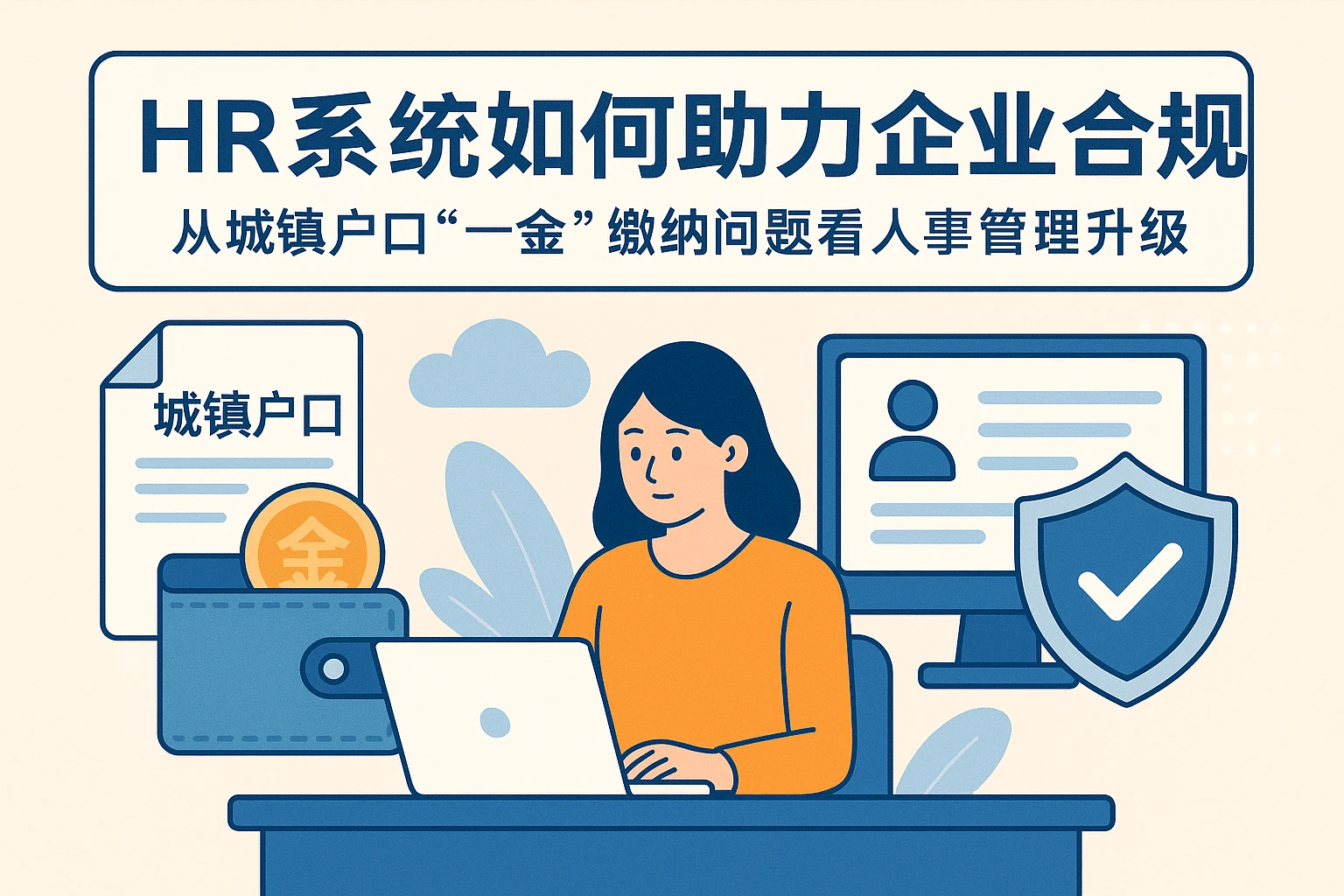 HR系统如何助力企业合规：从城镇户口“一金”缴纳问题看人事管理升级