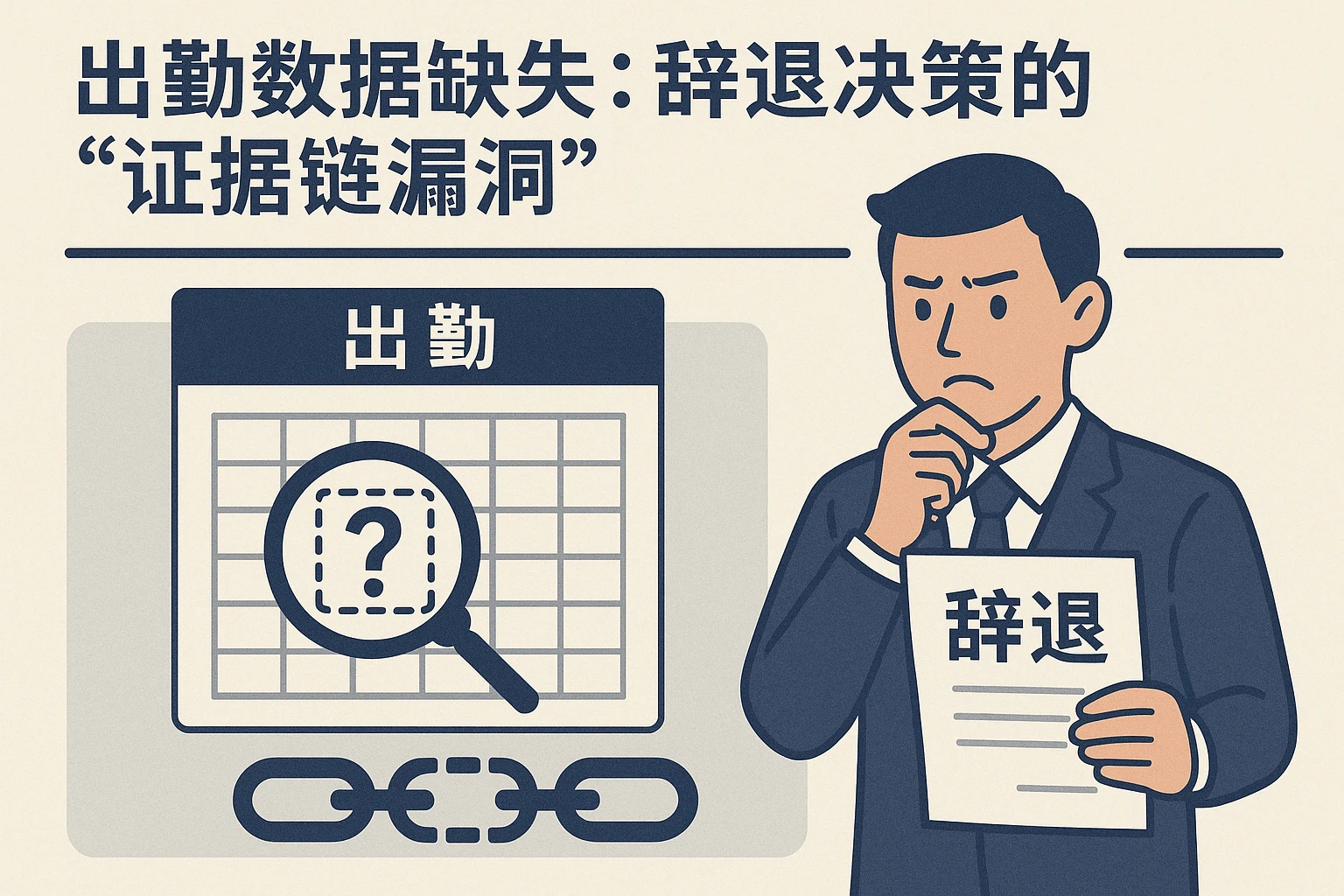 2. 出勤数据缺失：辞退决策的“证据链漏洞”