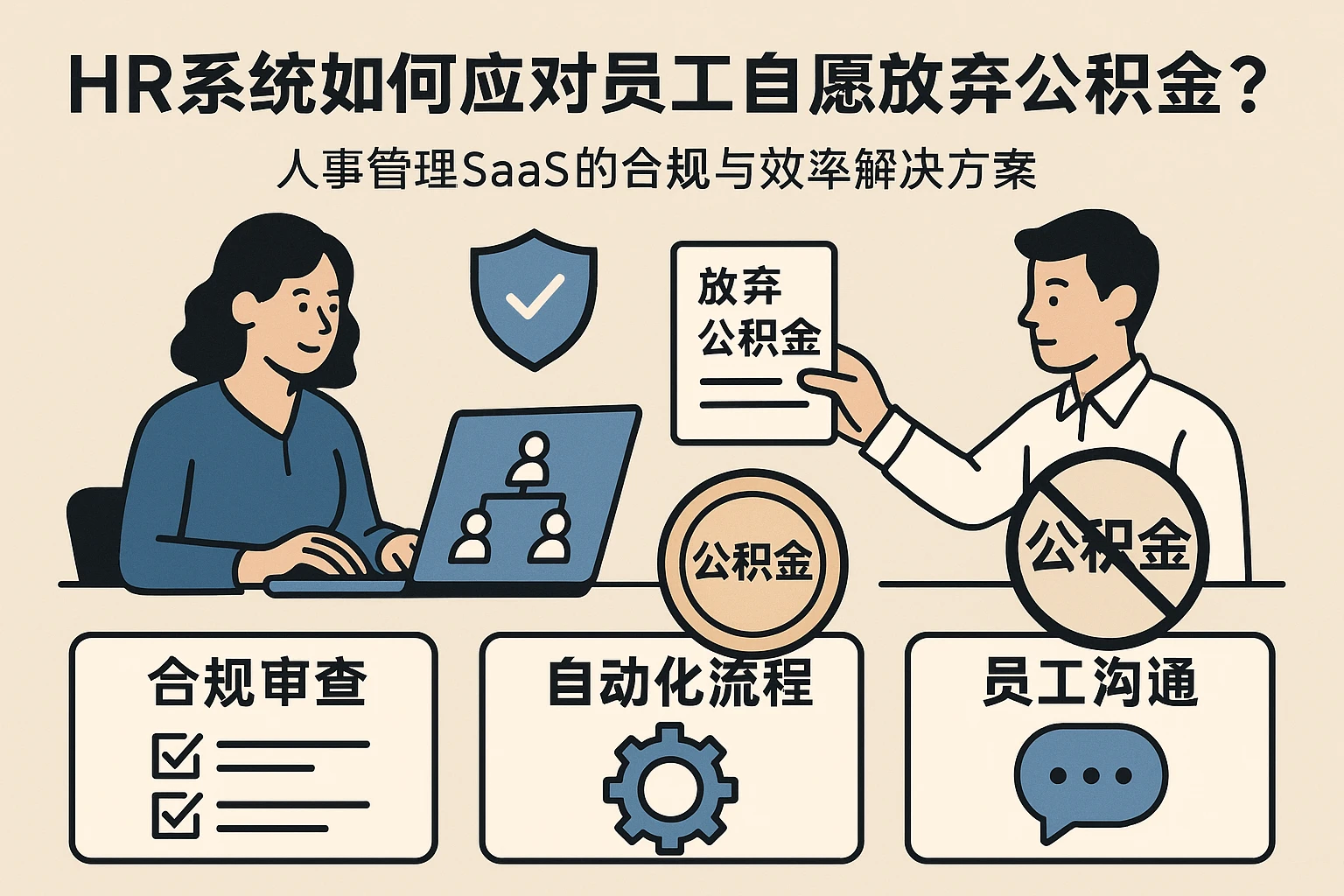 HR系统如何应对员工自愿放弃公积金？人事管理SaaS的合规与效率解决方案