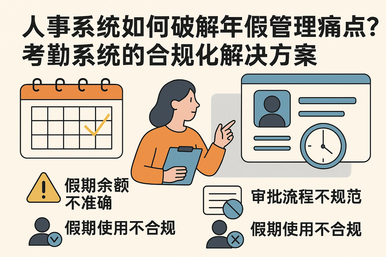 人事系统如何破解年假管理痛点？考勤系统的合规化解决方案