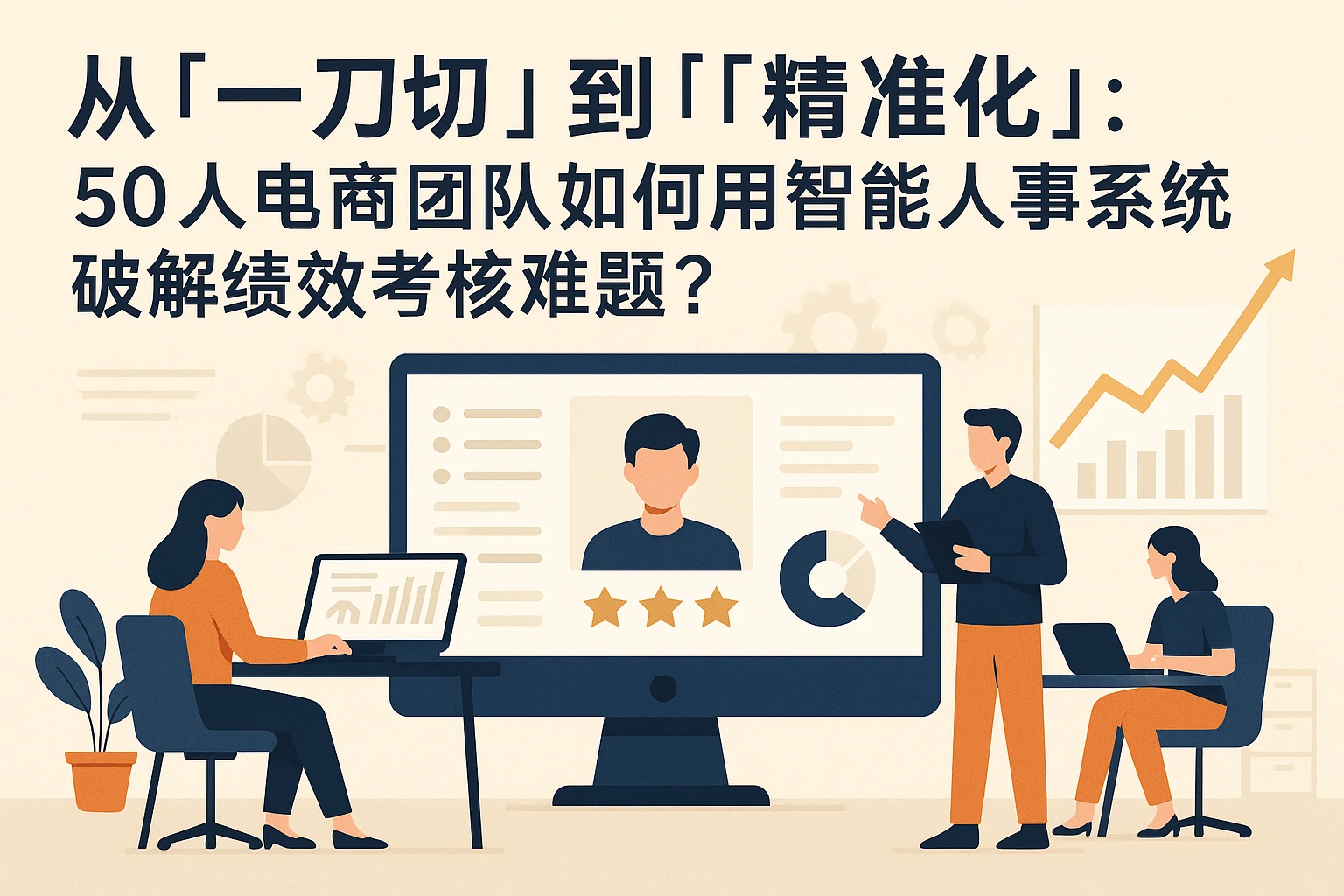 从「一刀切」到「精准化」：50人电商团队如何用智能人事系统破解绩效考核难题？
