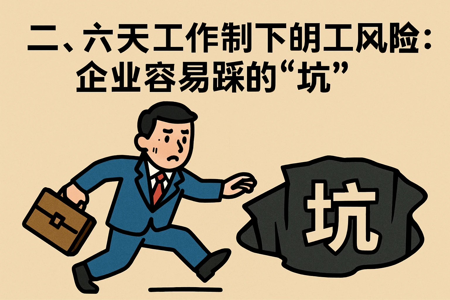 二、六天工作制下的用工风险：企业容易踩的“坑”