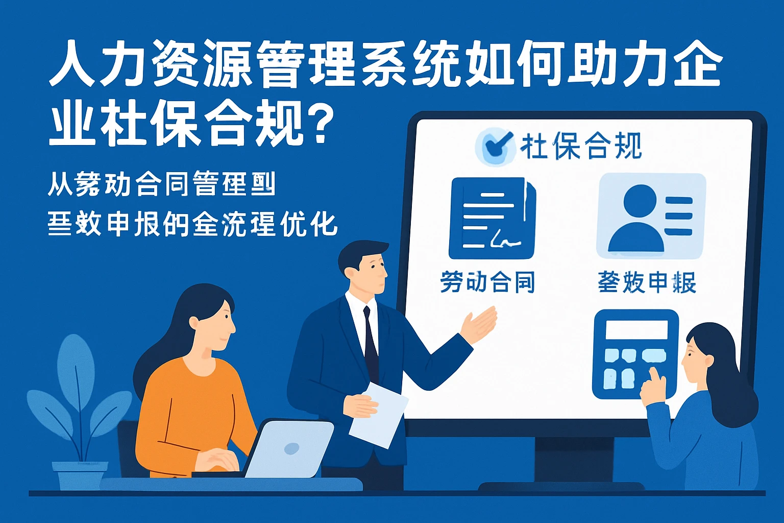 人力资源管理系统如何助力企业社保合规？——从劳动合同管理到基数申报的全流程优化