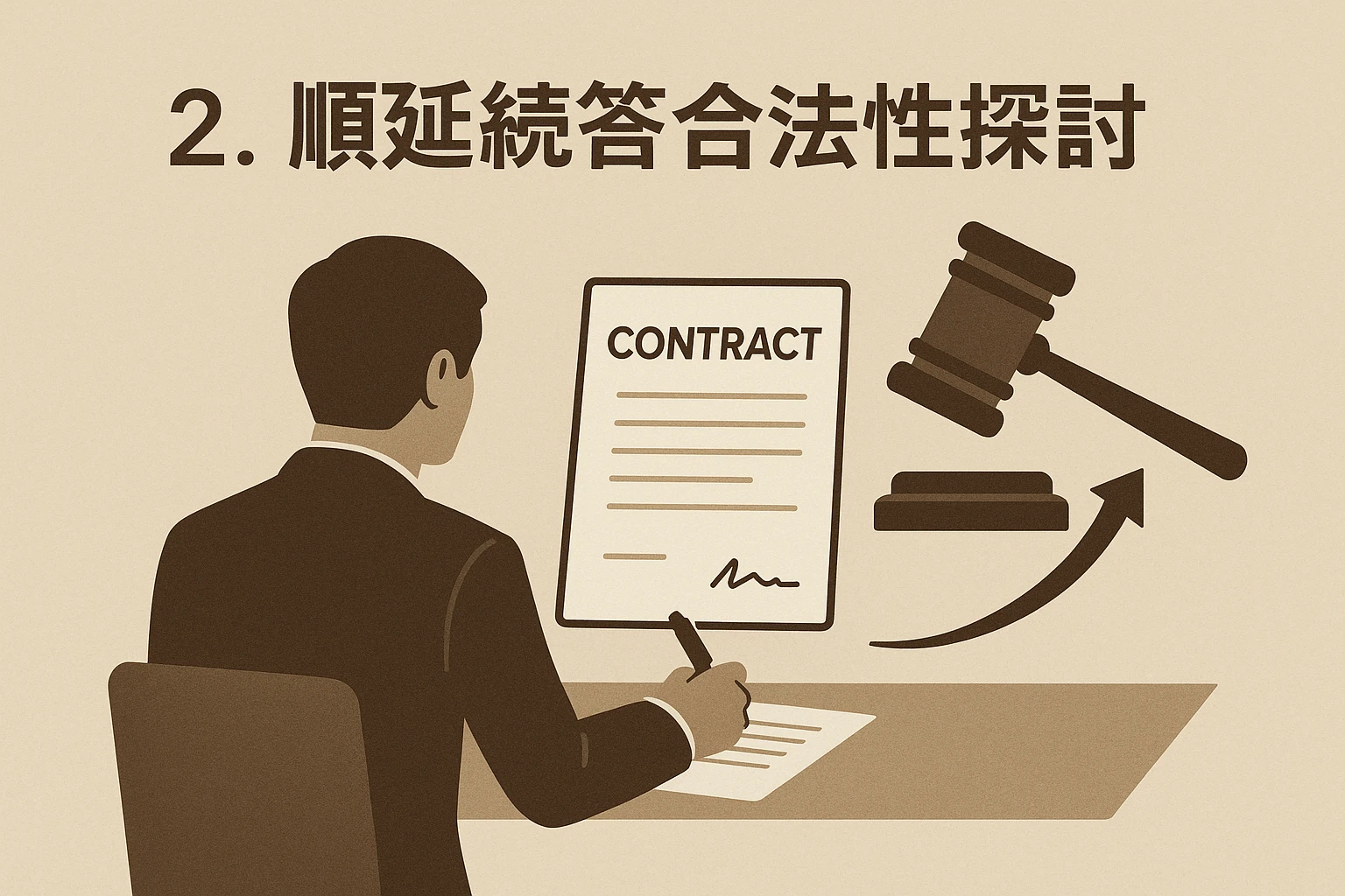 2. 顺延续签的合法性探讨
