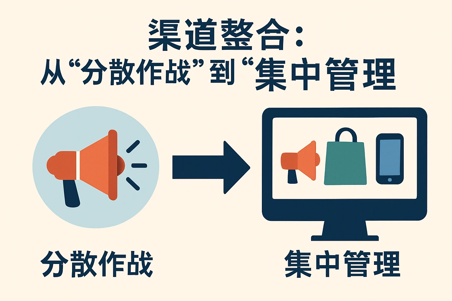 2. 渠道整合：从“分散作战”到“集中管理”