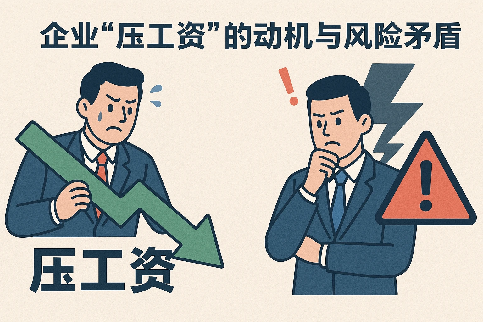 （2）企业“压工资”的动机与风险矛盾