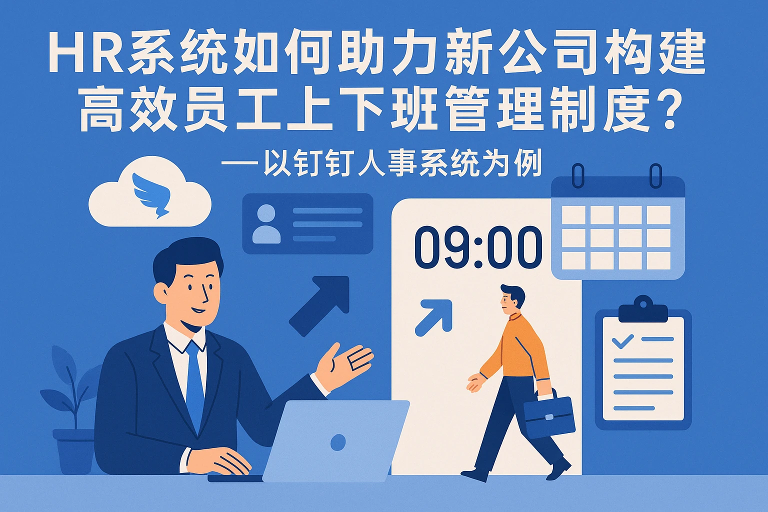 HR系统如何助力新公司构建高效员工上下班管理制度？——以钉钉人事系统为例