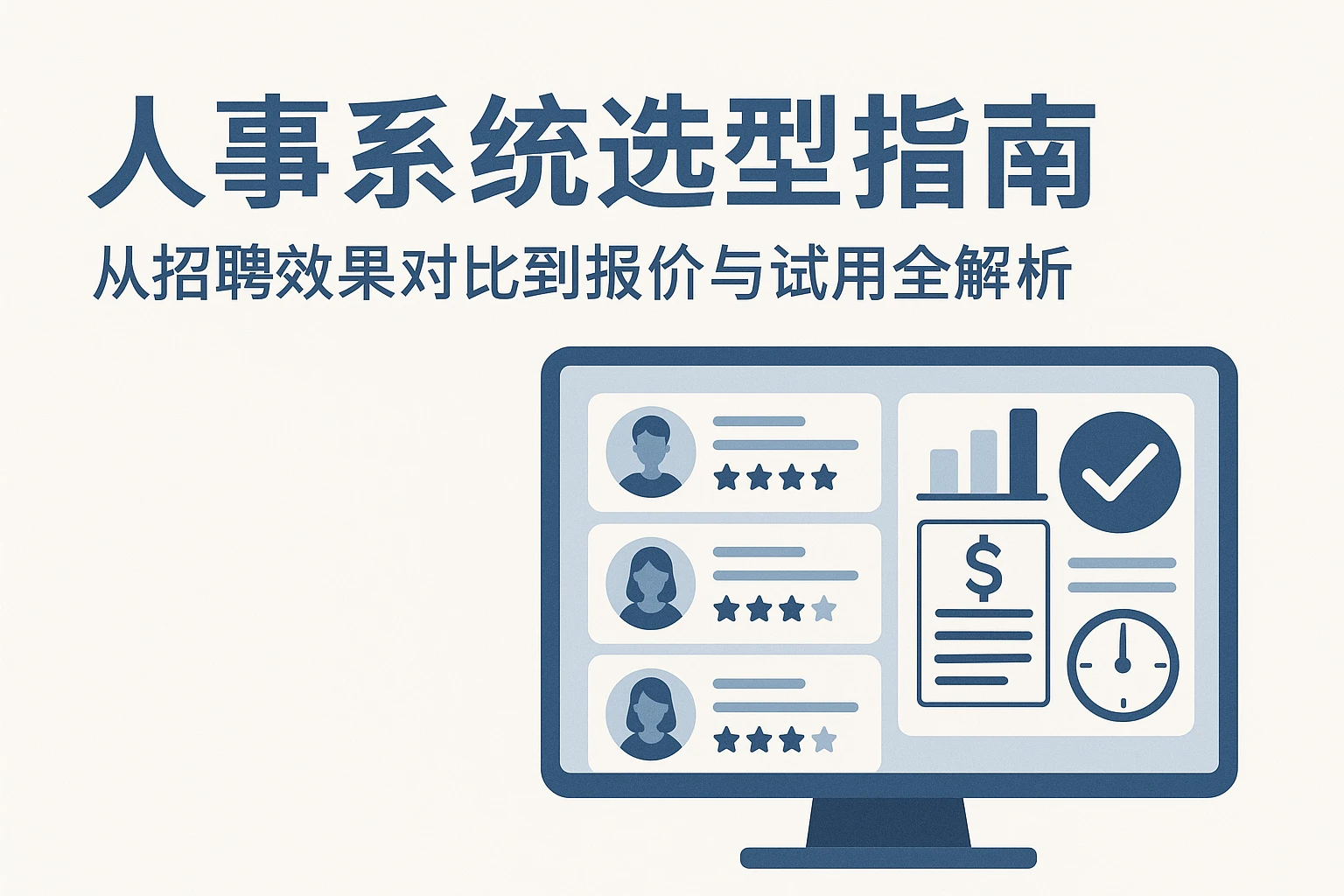 人事系统选型指南：从招聘效果对比到报价与试用全解析