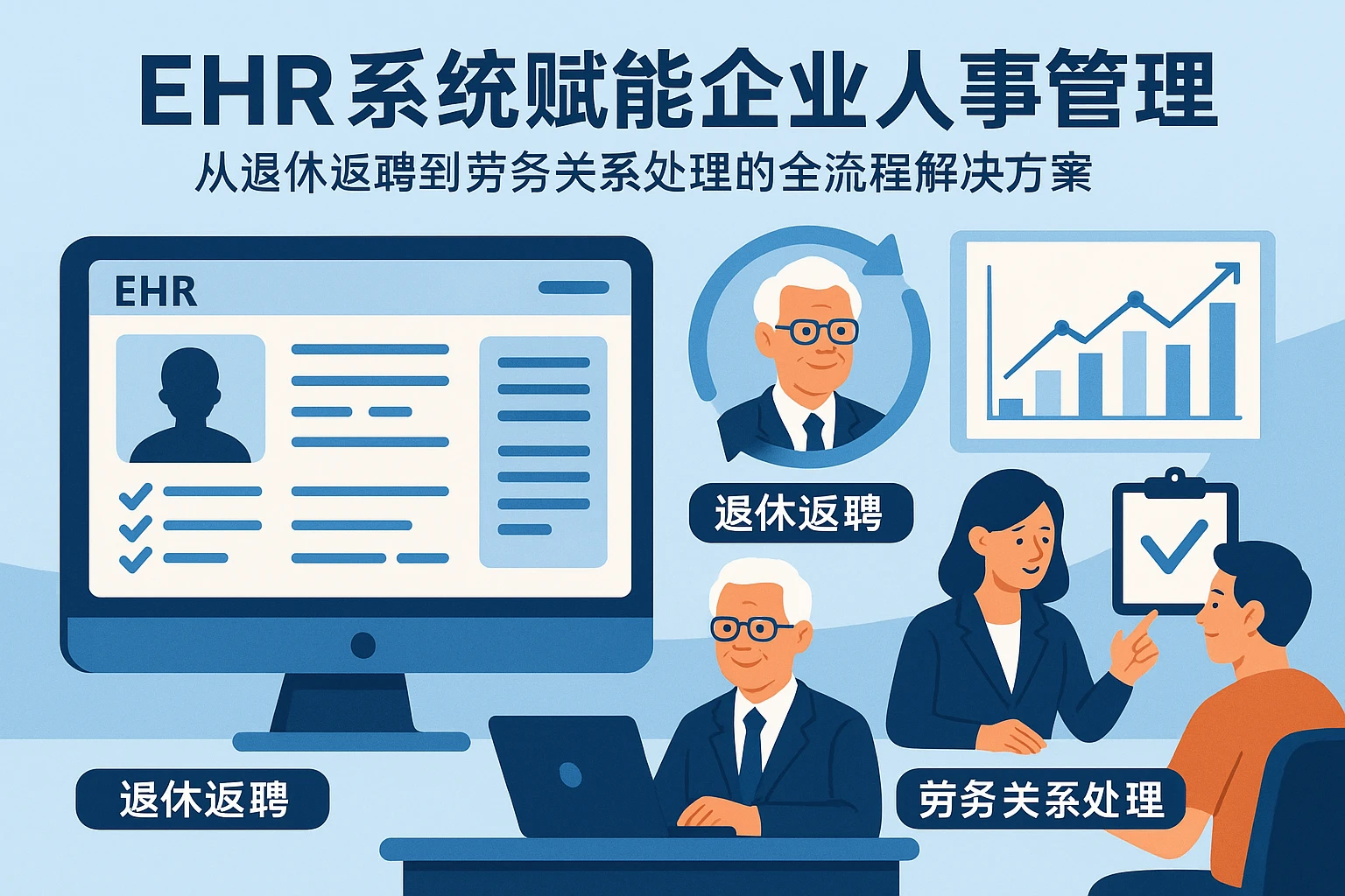 EHR系统赋能企业人事管理：从退休返聘到劳务关系处理的全流程解决方案