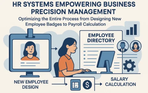 人力资源系统赋能企业精细化管理：从新员工工牌设计到薪资核算的全流程优化