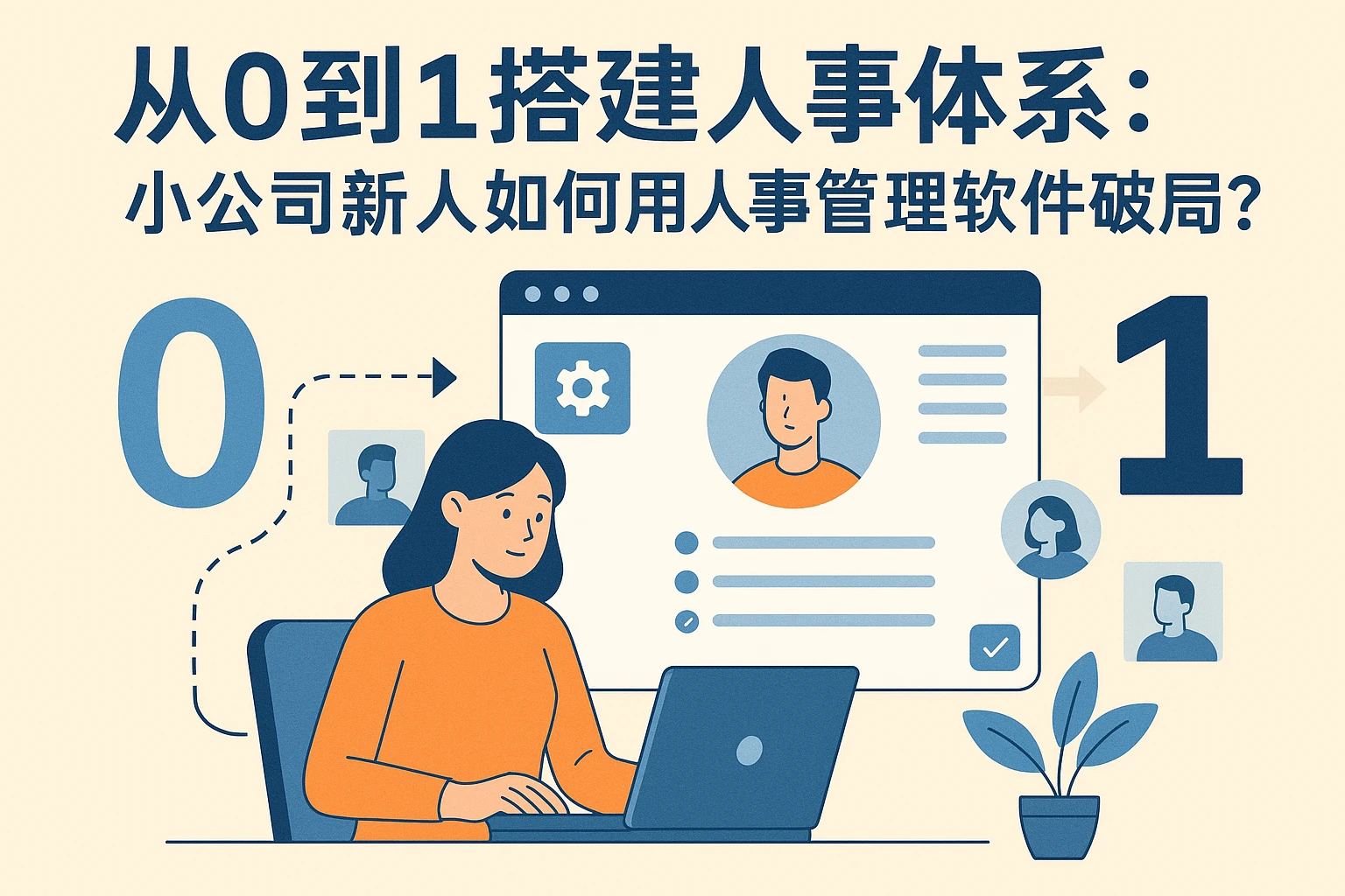 从0到1搭建人事体系：小公司新人如何用人事管理软件破局？
