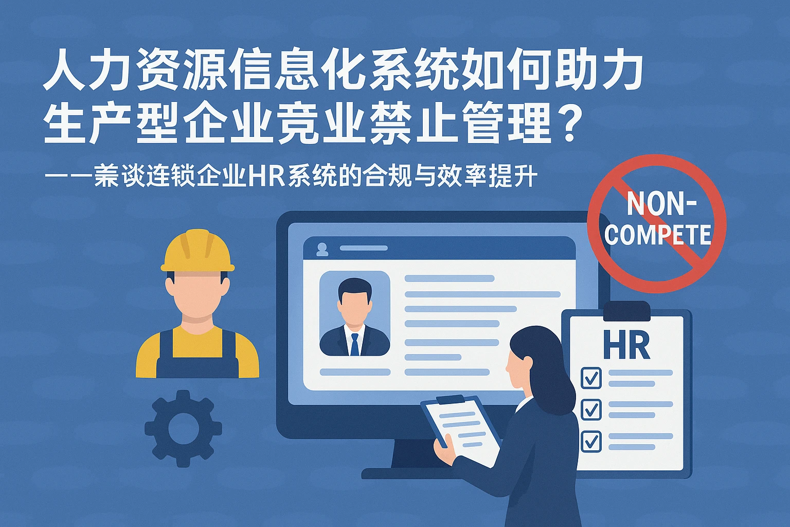 人力资源信息化系统如何助力生产型企业竞业禁止管理？——兼谈连锁企业HR系统的合规与效率提升