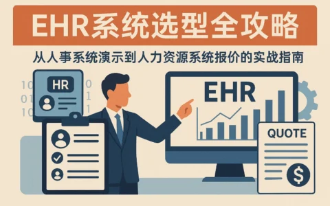 EHR系统选型全攻略：从人事系统演示到人力资源系统报价的实战指南