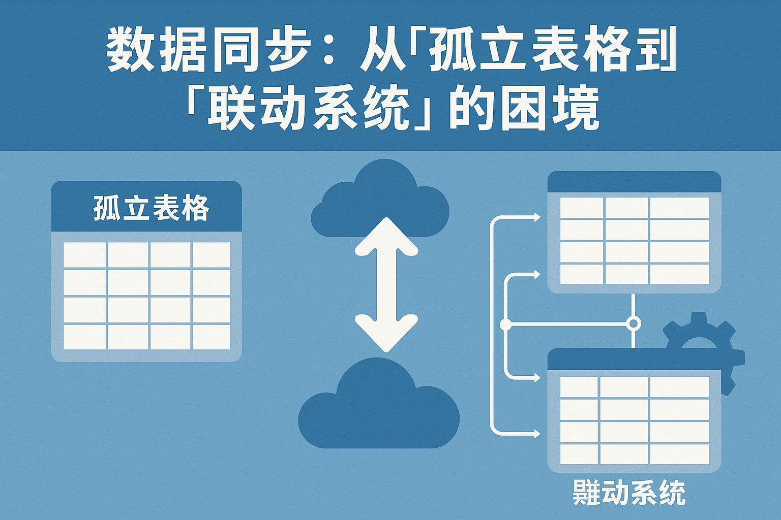 2. 数据同步：从“孤立表格”到“联动系统”的困境