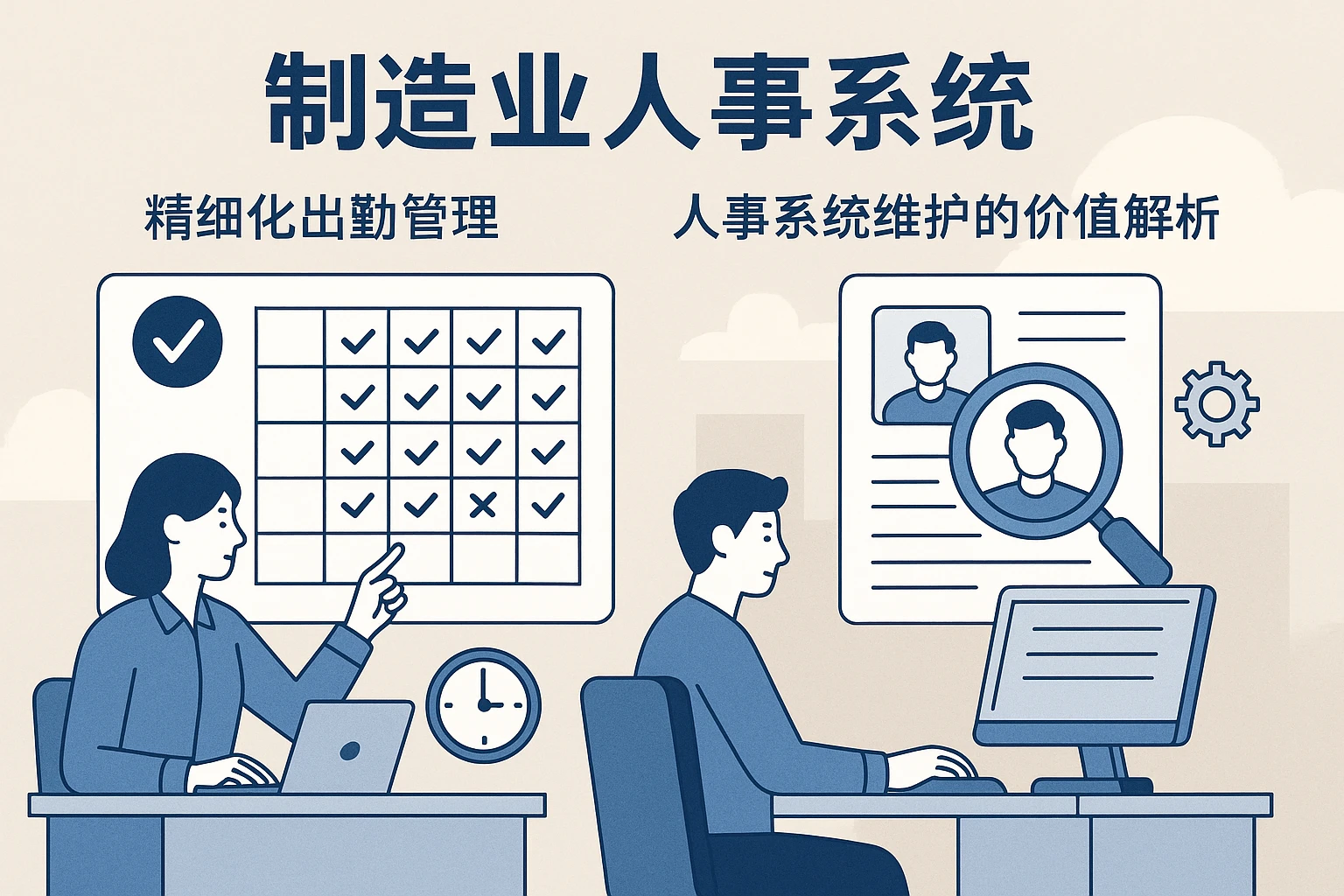 制造业人事系统：精细化出勤管理与人事系统维护的价值解析