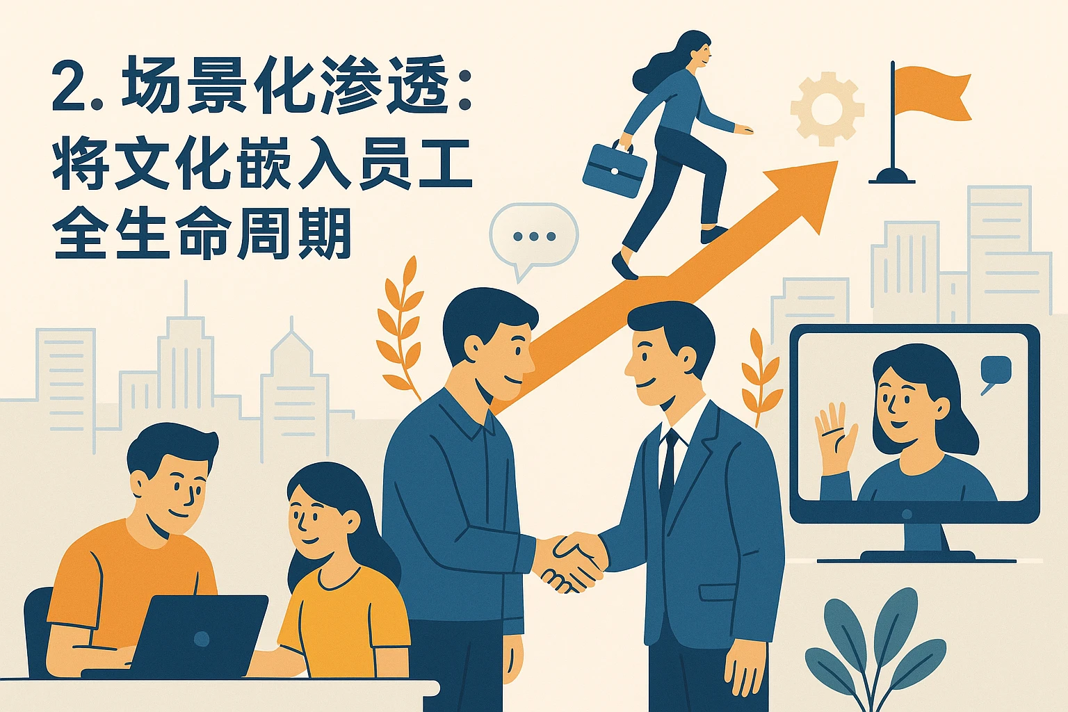 2. 场景化渗透：将文化嵌入员工全生命周期