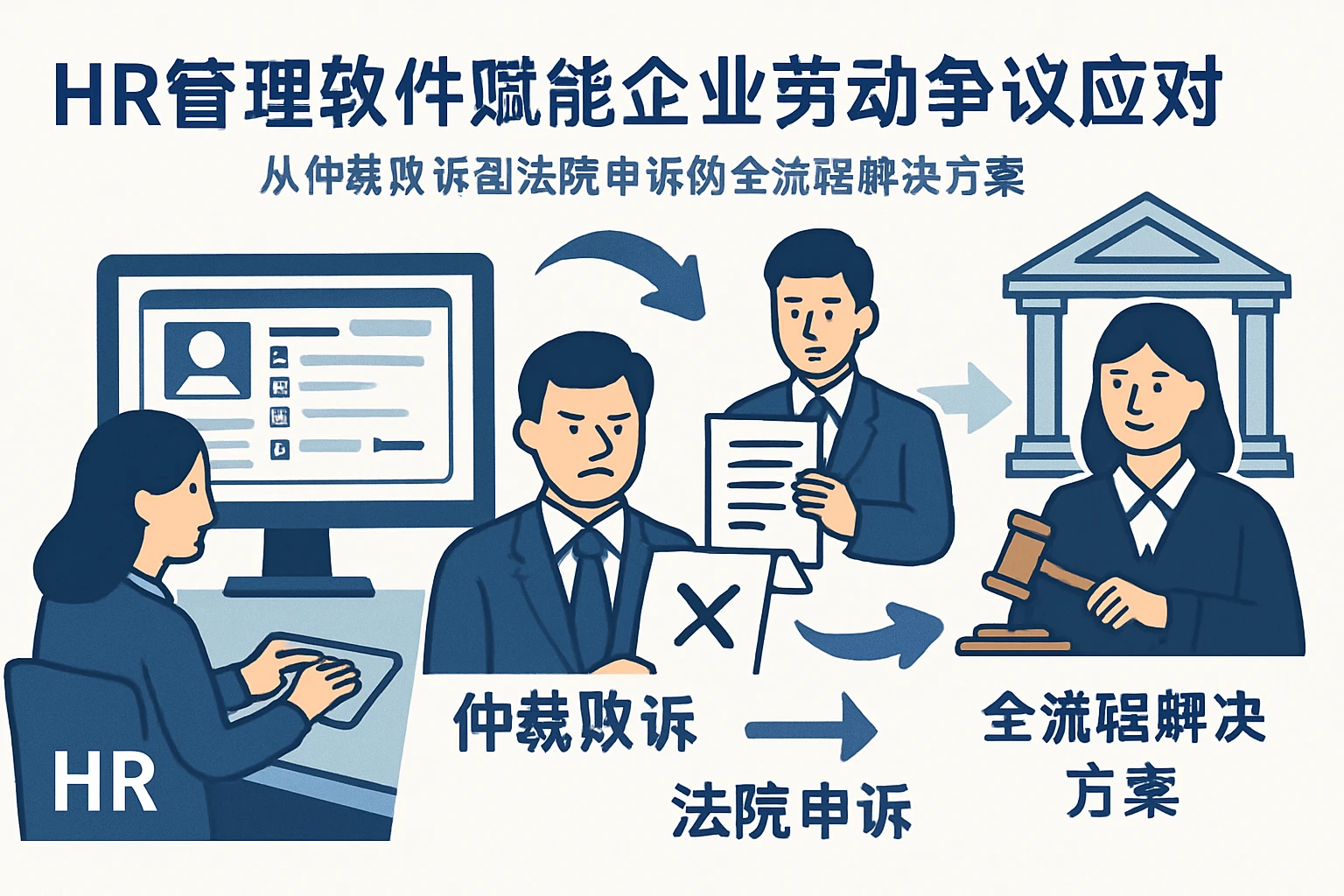 HR管理软件赋能企业劳动争议应对：从仲裁败诉到法院申诉的全流程解决方案