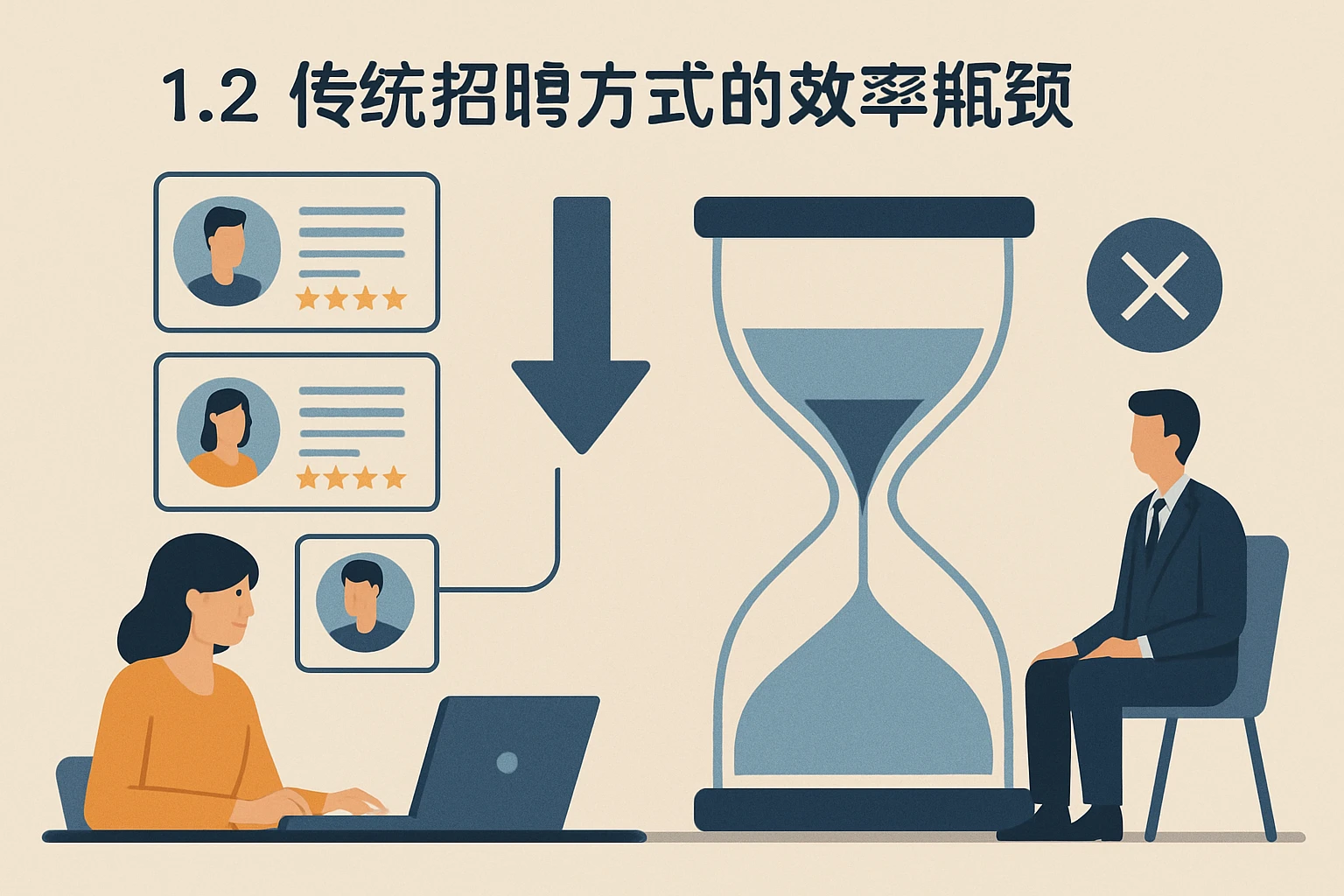 1.2 传统招聘方式的效率瓶颈