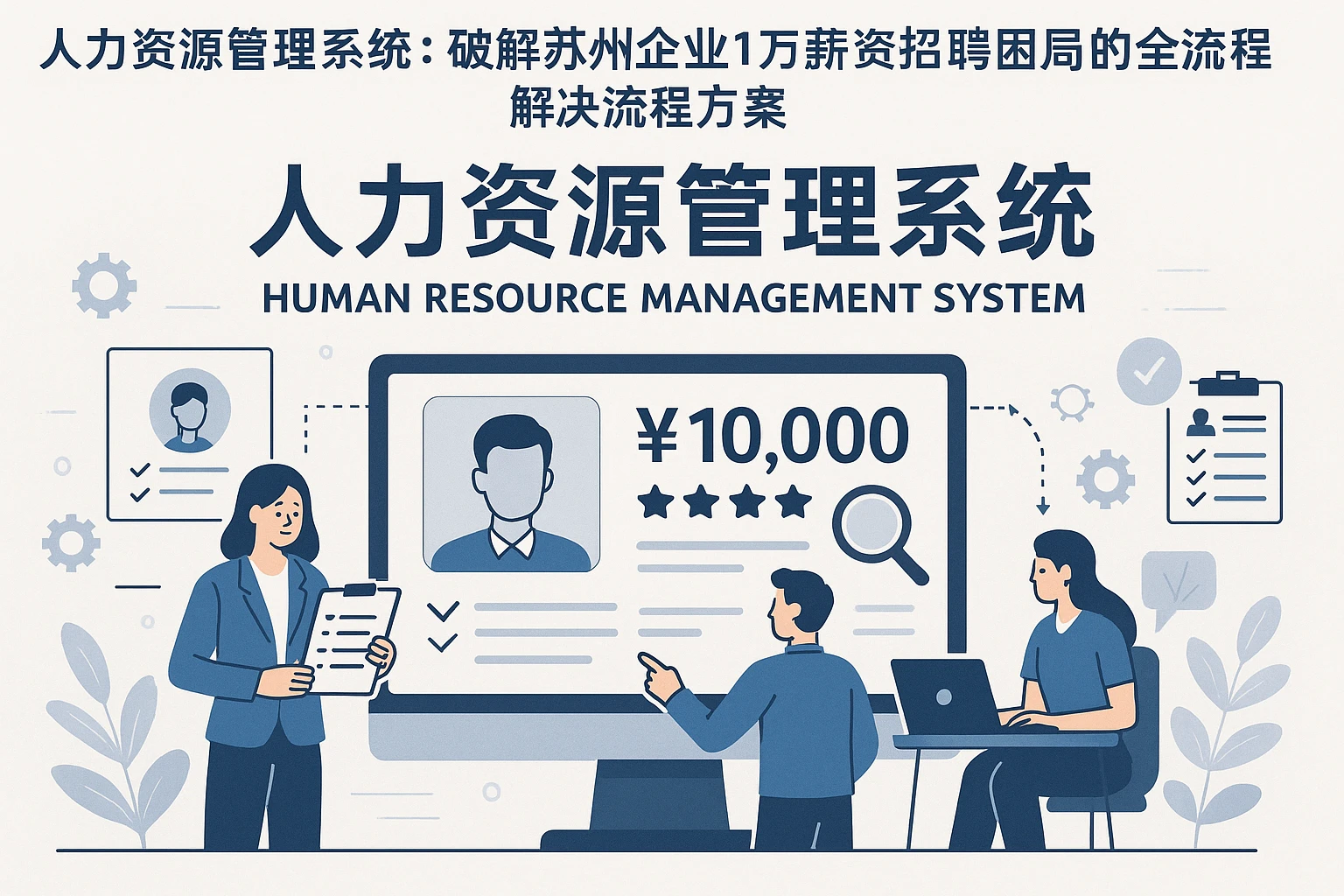 人力资源管理系统：破解苏州企业1万薪资招聘困局的全流程解决方案