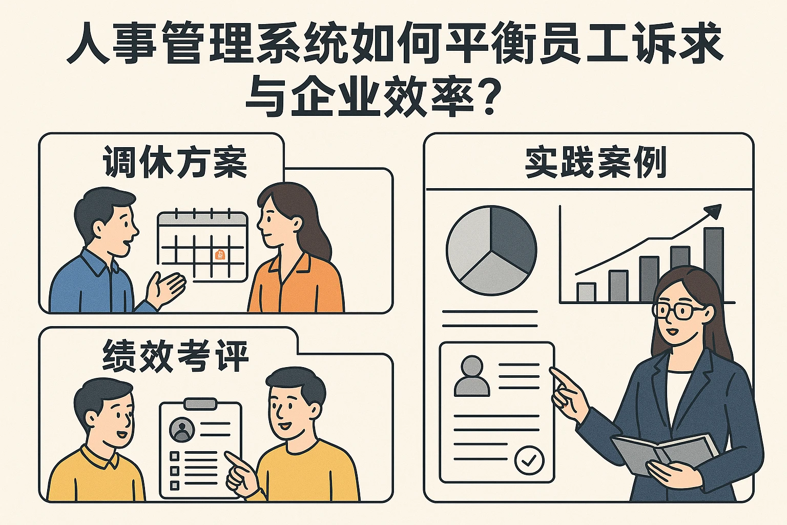 人事管理系统如何平衡员工诉求与企业效率？从调休方案到绩效考评的实践案例